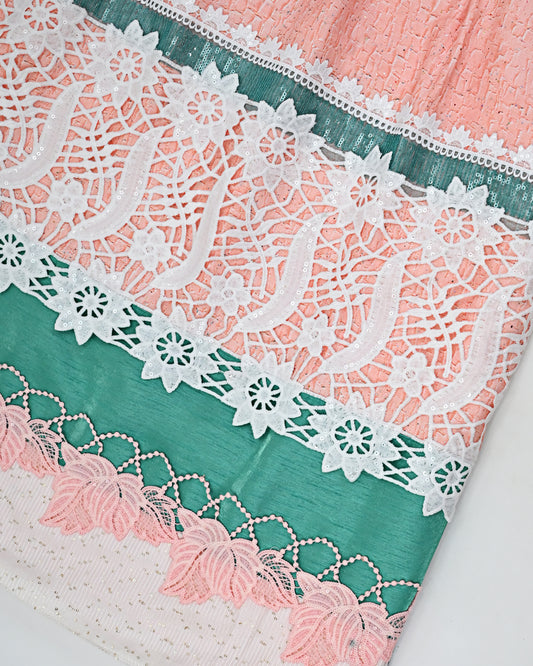 Cameo Pink Shining Rida With Smart Floral Lacing & Smart Panel