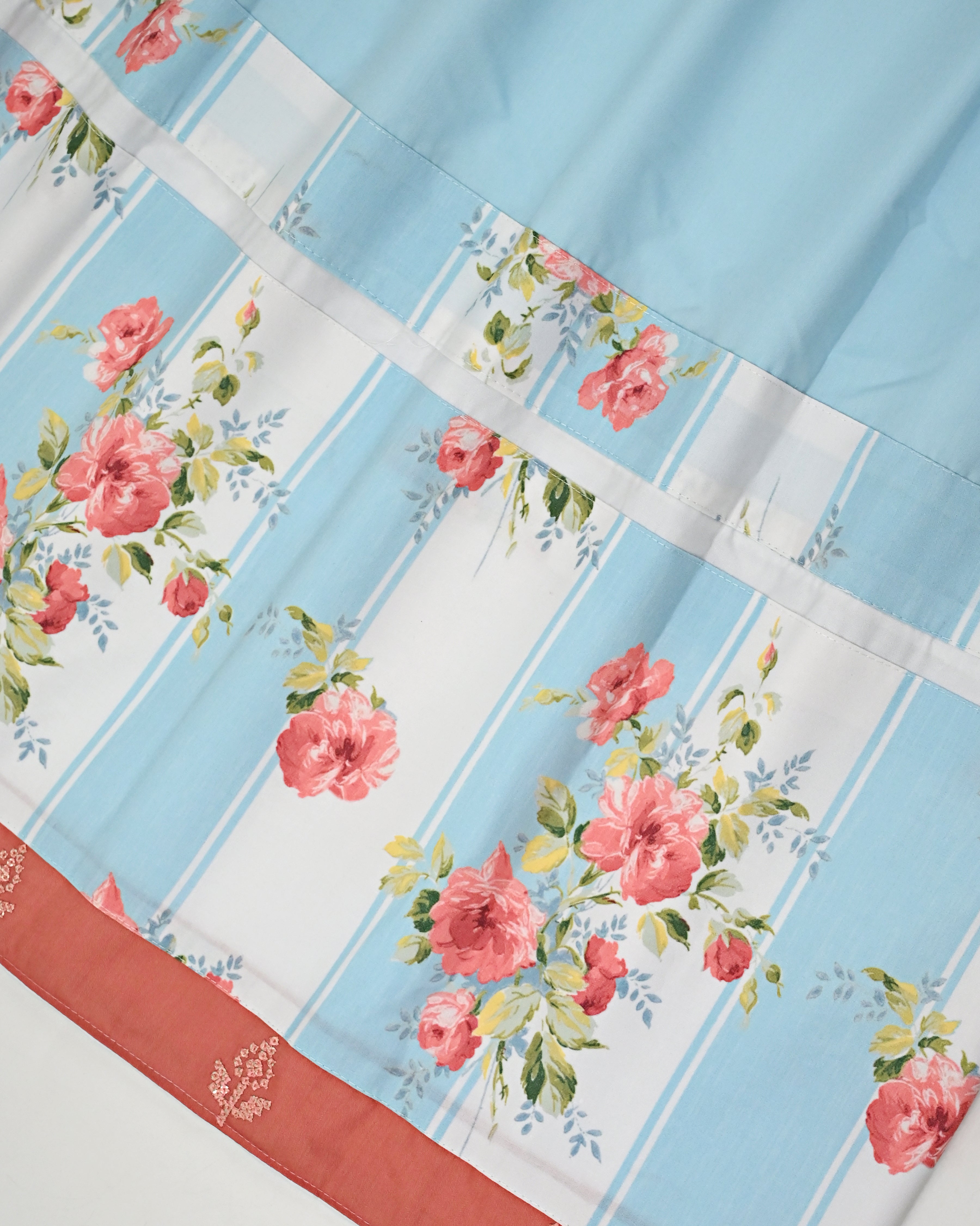 Baby Blue Rida With Smart Floral Panel & Smart Booties Patti