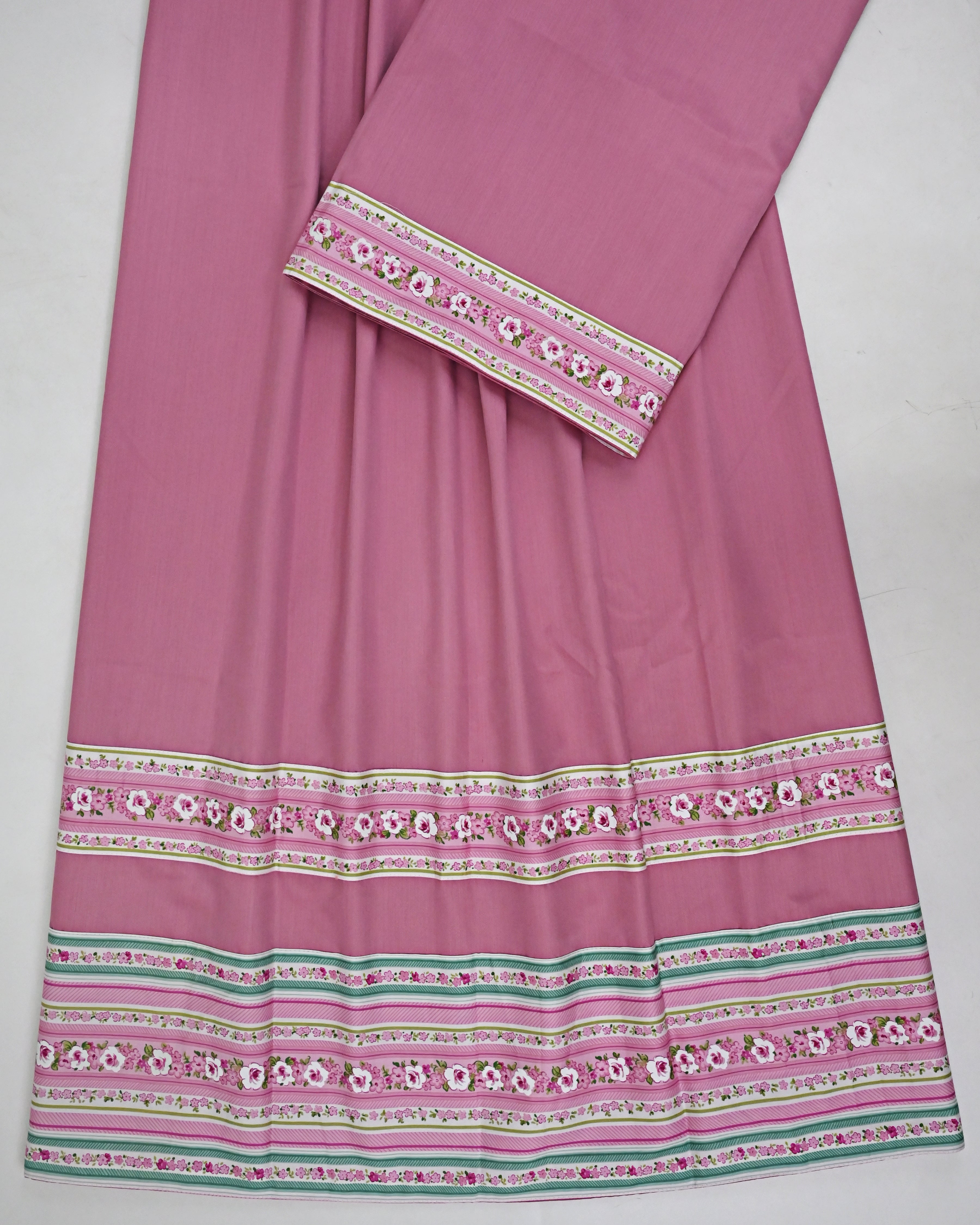 Dusty Rose Ohbat Rida With Smart Floral Digital Panel