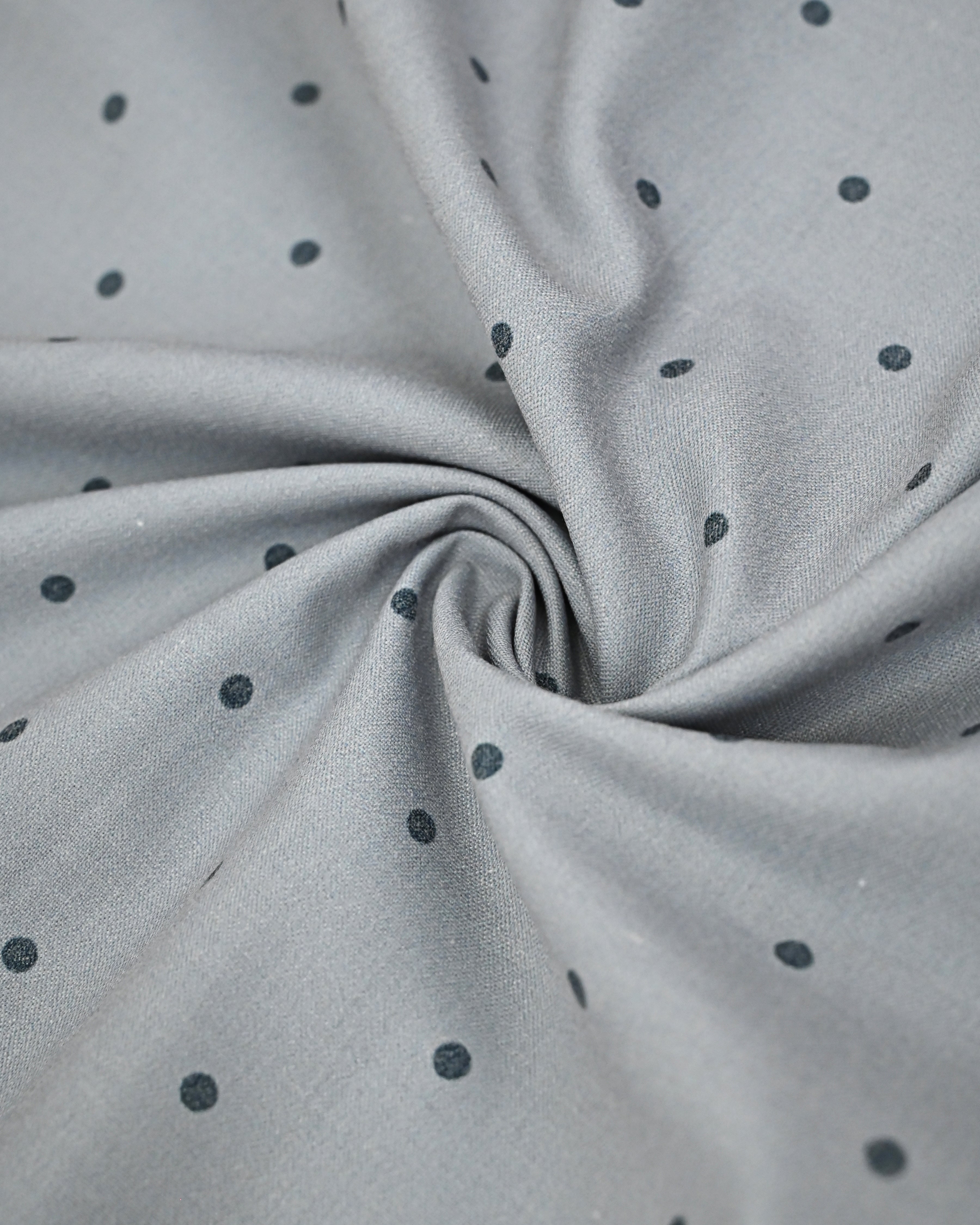 Light Grey Dark Polka Dots Rida With Smart Design Panel & Smart Grey Lace
