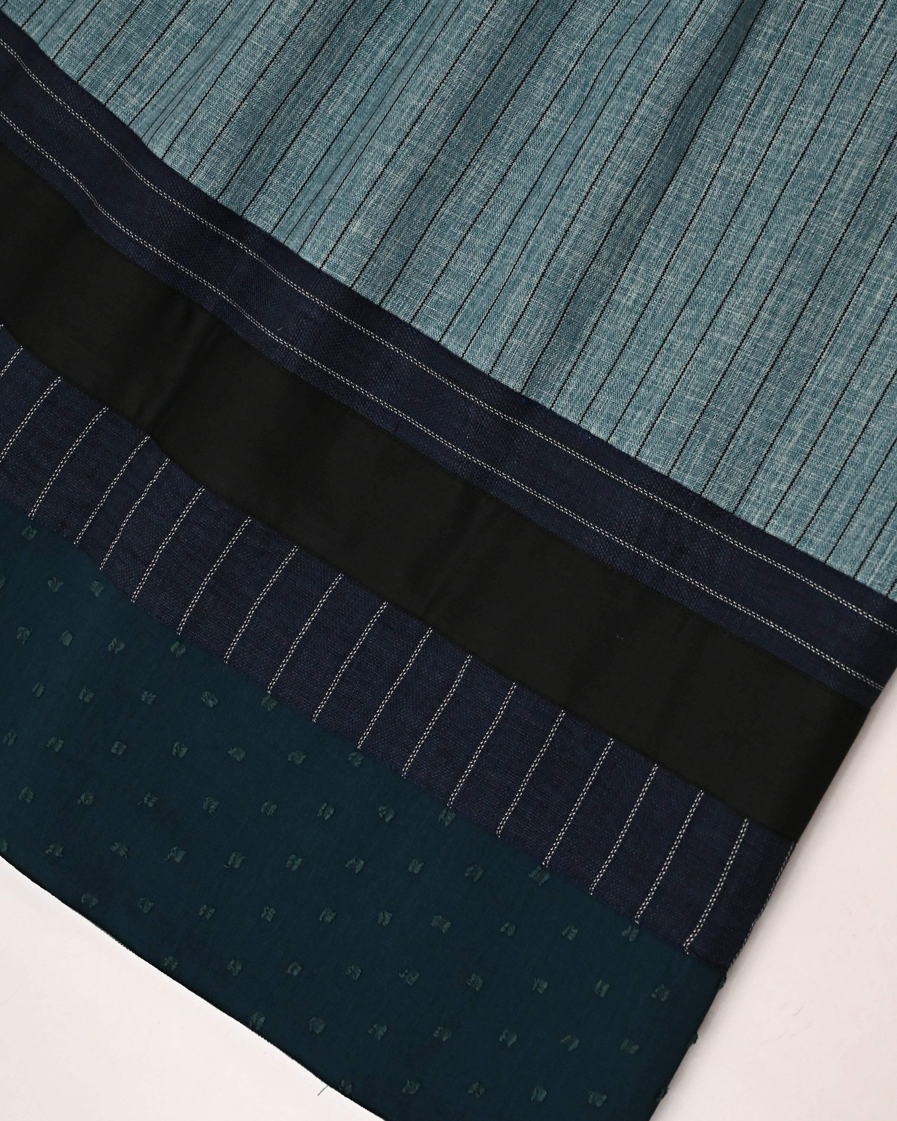Dark Green Navy Blue Lining Rida With Smart Panel-1050/-