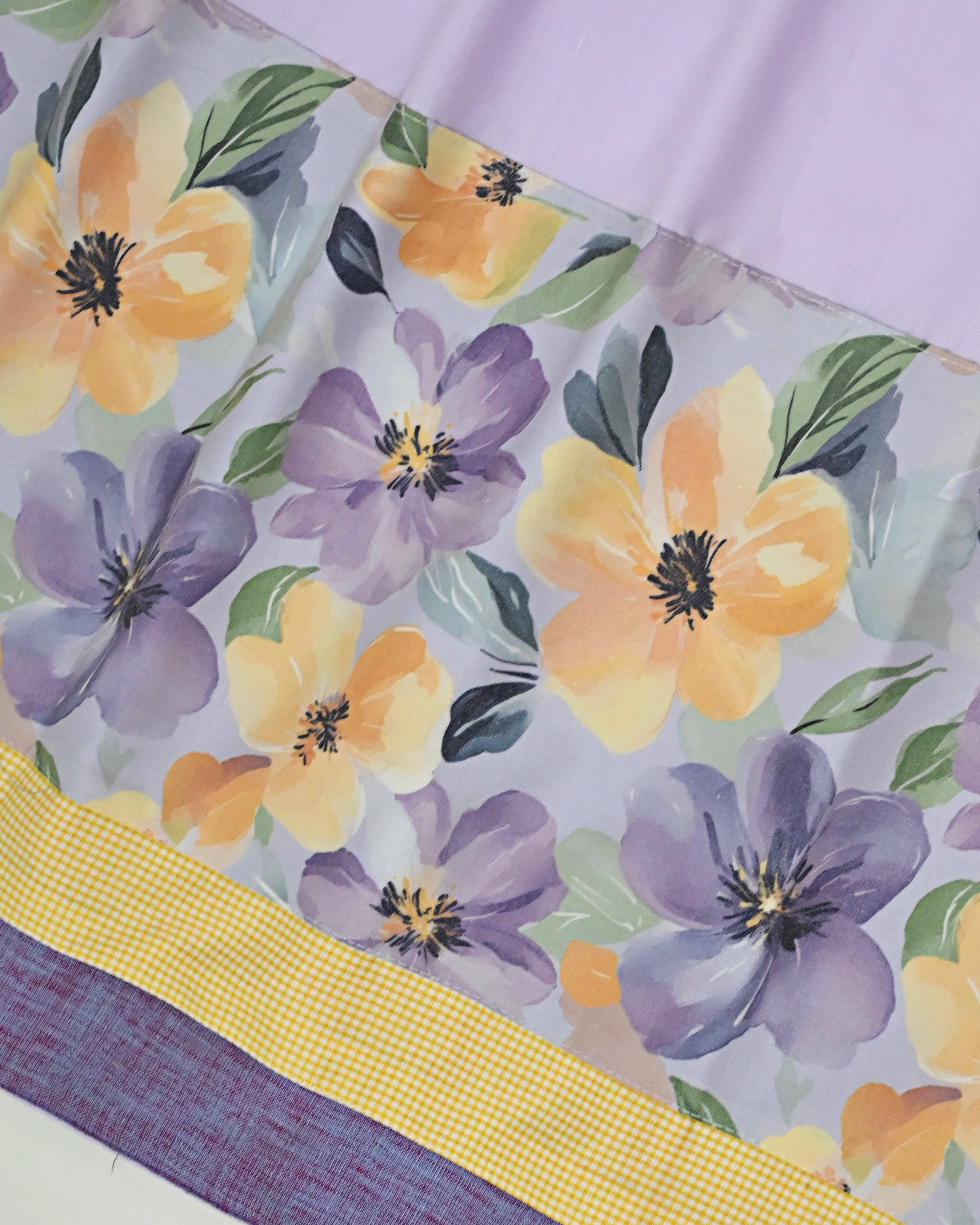Lilac Rida With Smart Floral Panel & Smart Look
