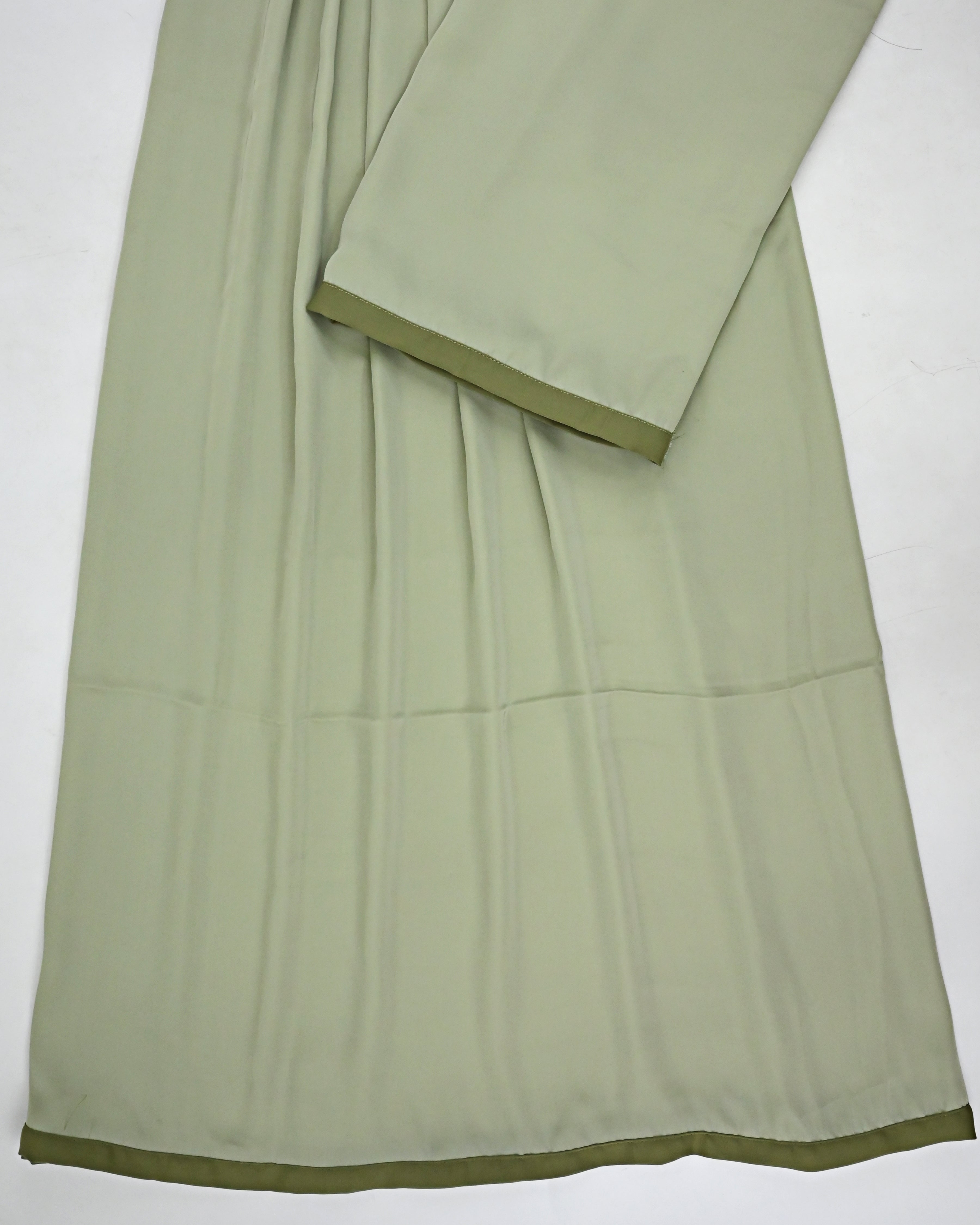 Sage Green Abaya Ohbat Rida With Olive Green Border