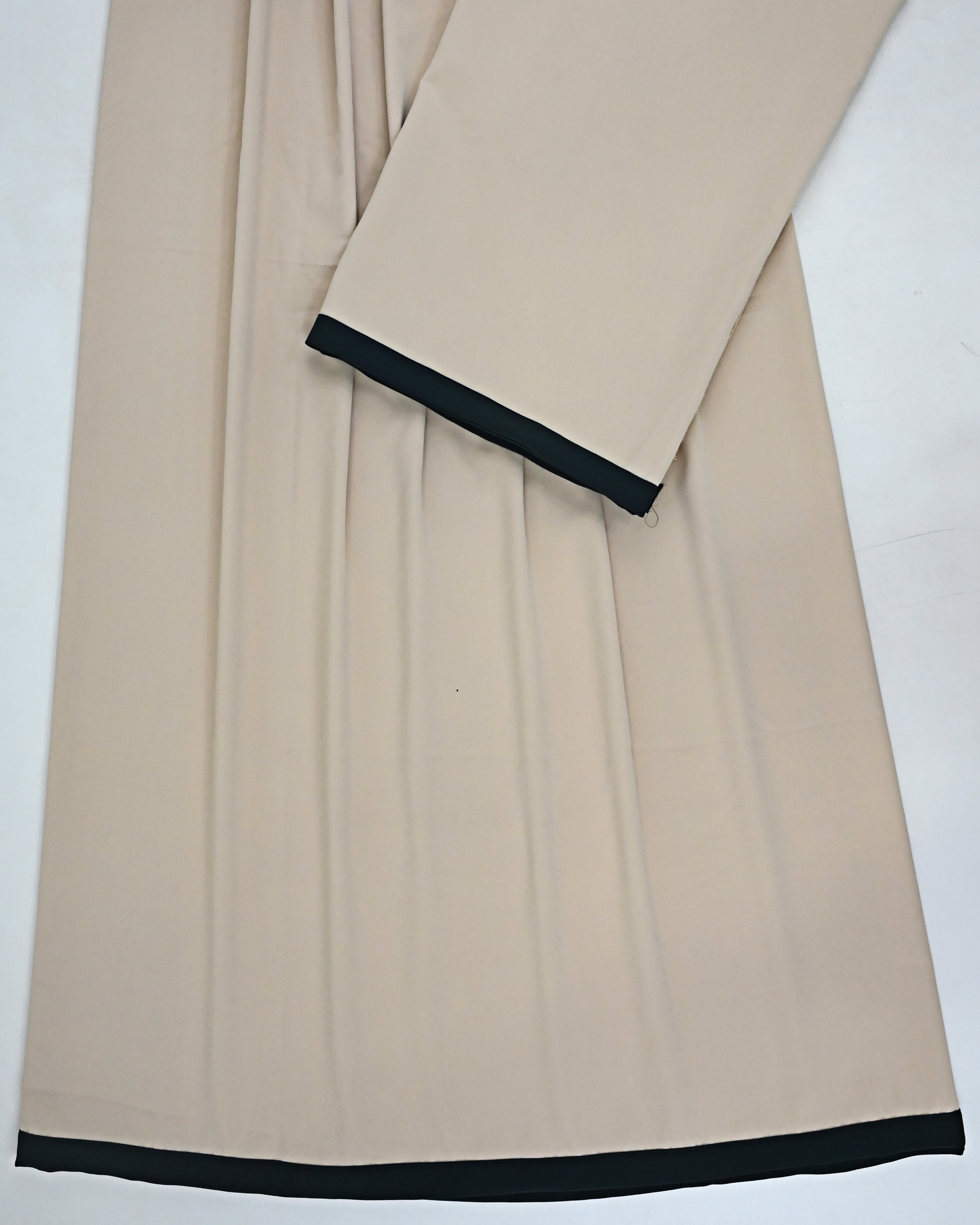 Beige Abaya Ohbat Rida With With Dark Brown Patti