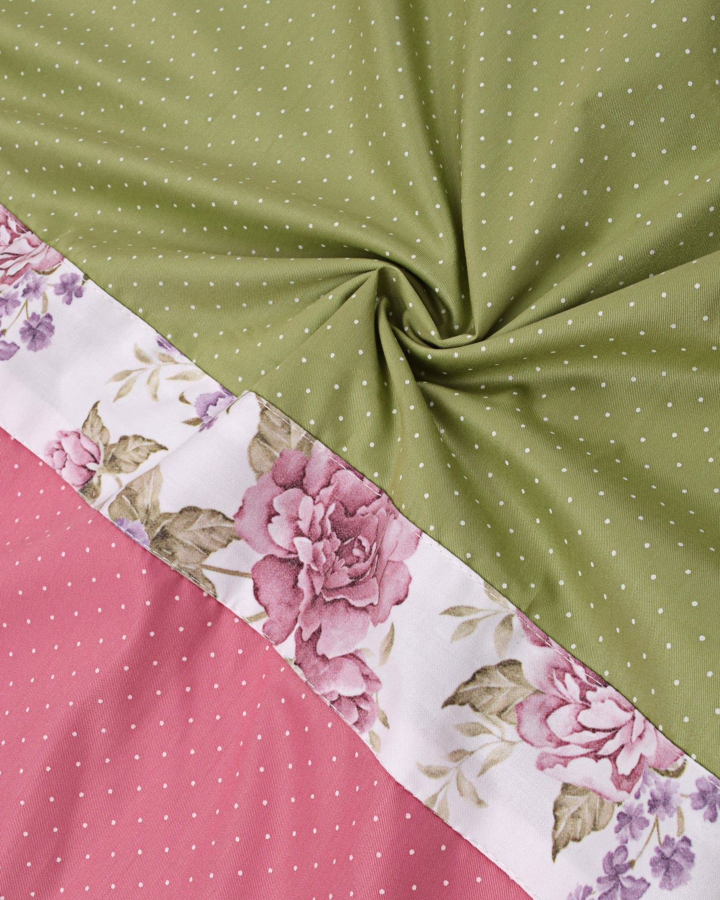 Green & Onion Pink Rida With Block Pattern