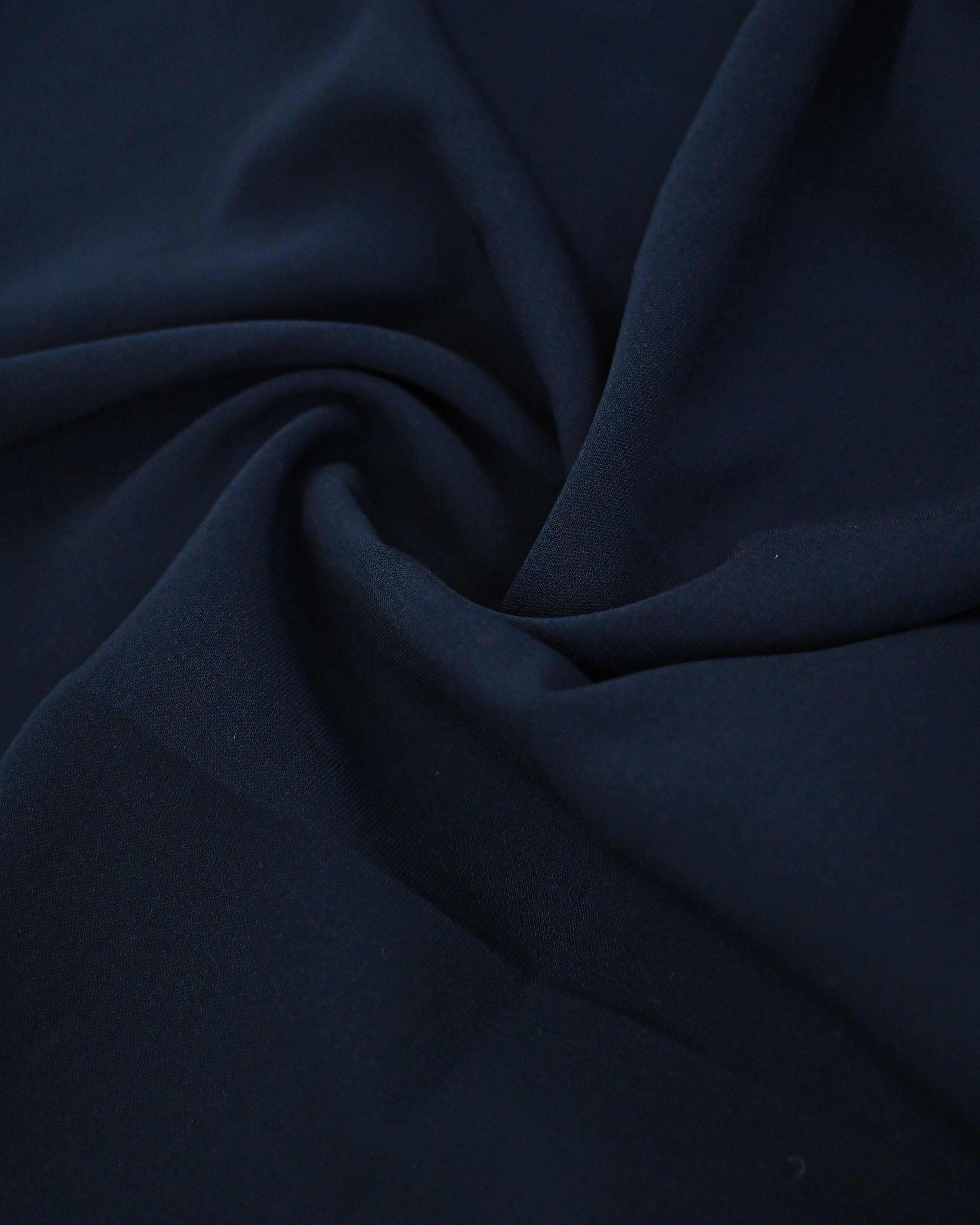 Navy Blue Abaya Rida With Smart Floral Lacing & Blue Shade Plain Panel