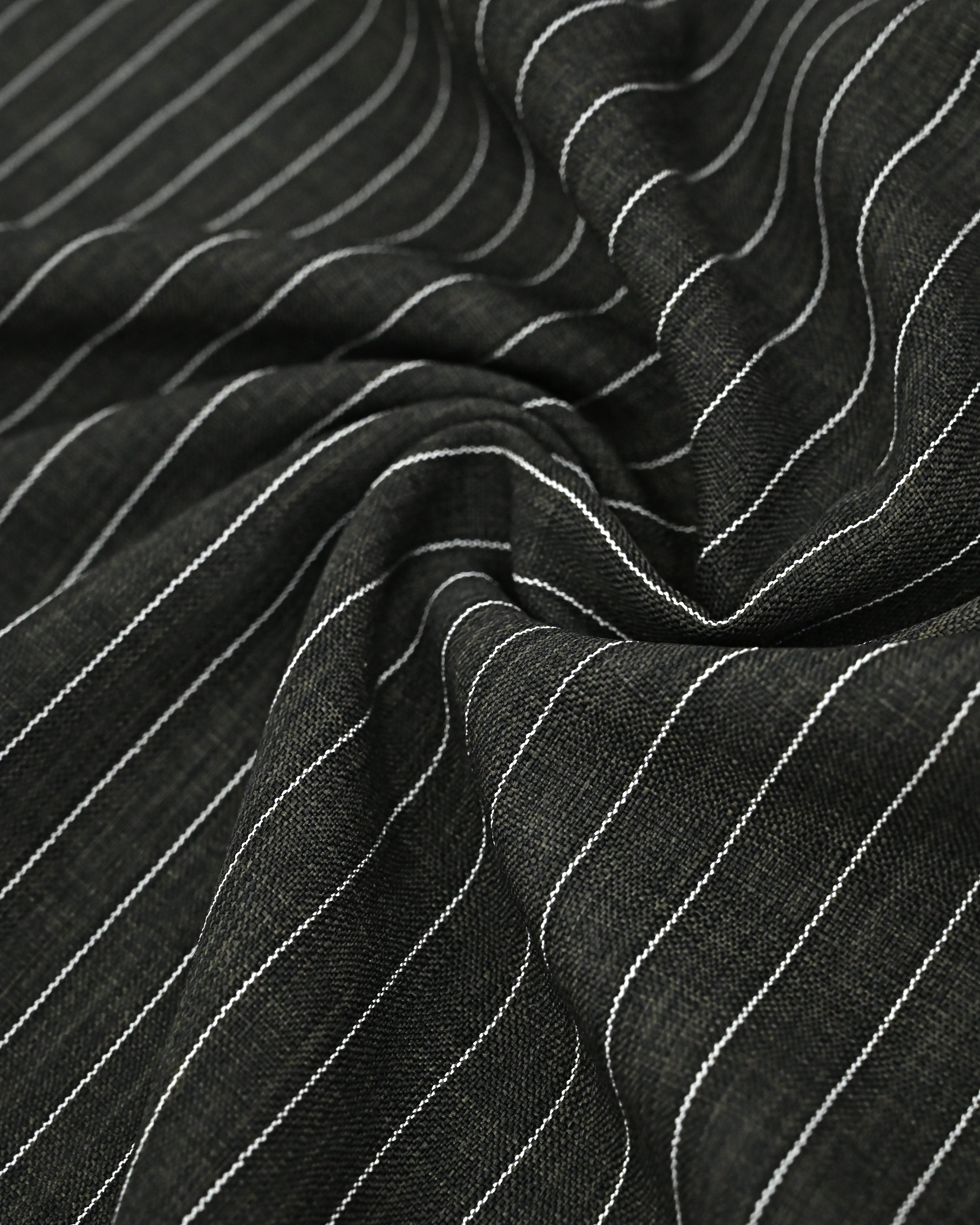 Charcoal Black White LIning Rida With Smart Black Lace & Cream Panel