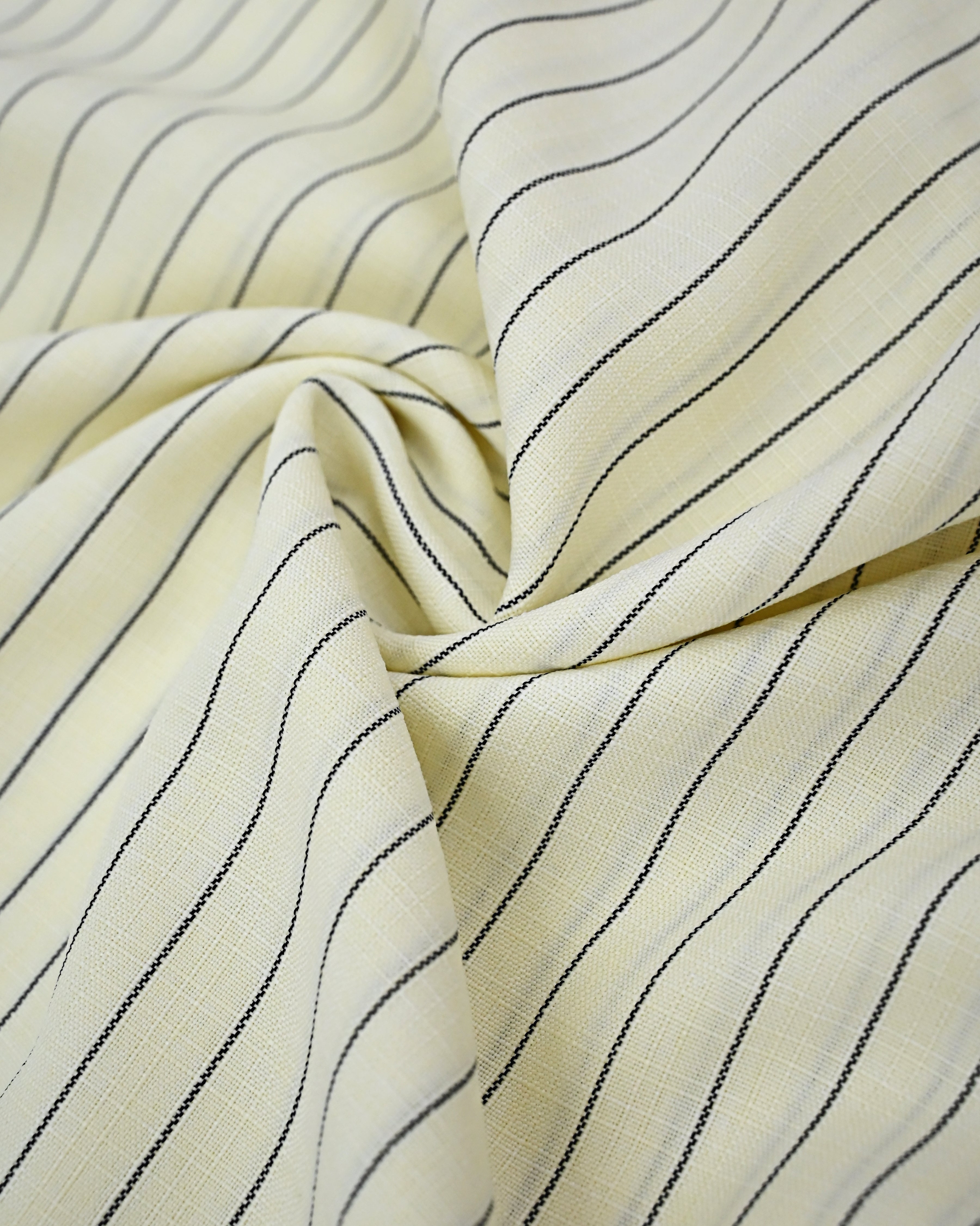 Lemon Yellow Black Stripes Rida With Smart Same Panel & Small Black Lace