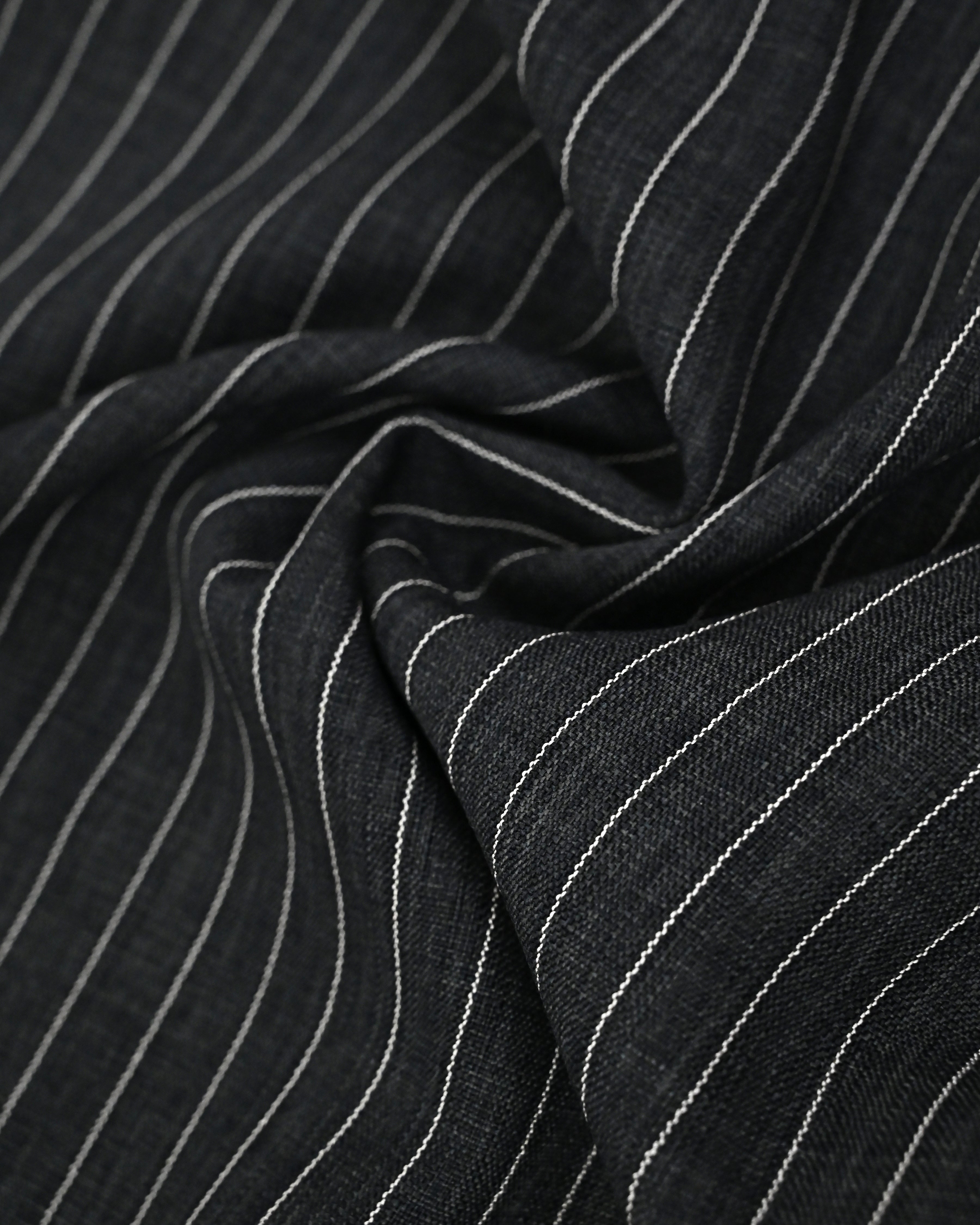 Black White Lining Rida With Smart Plain Grey Black Self Print Panel