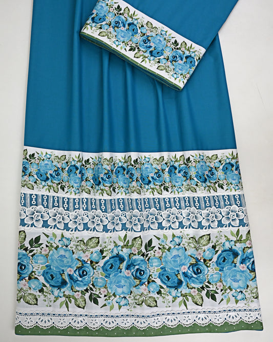 Cobalt Blue Rida With Floral Panel & Smart Lacing