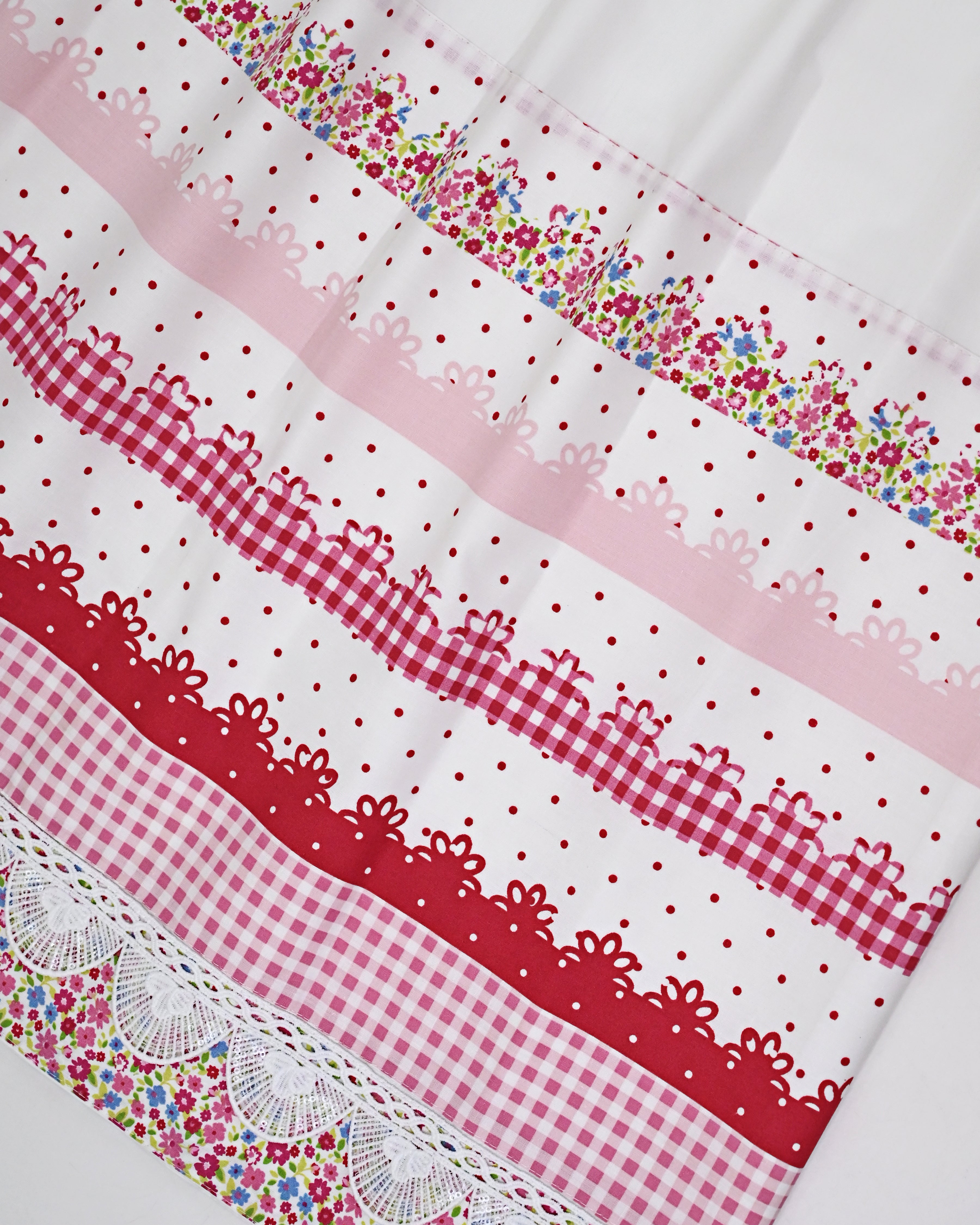 Eggshell Color Rida With Smart Digital Print Panel & Smart Shining Lace