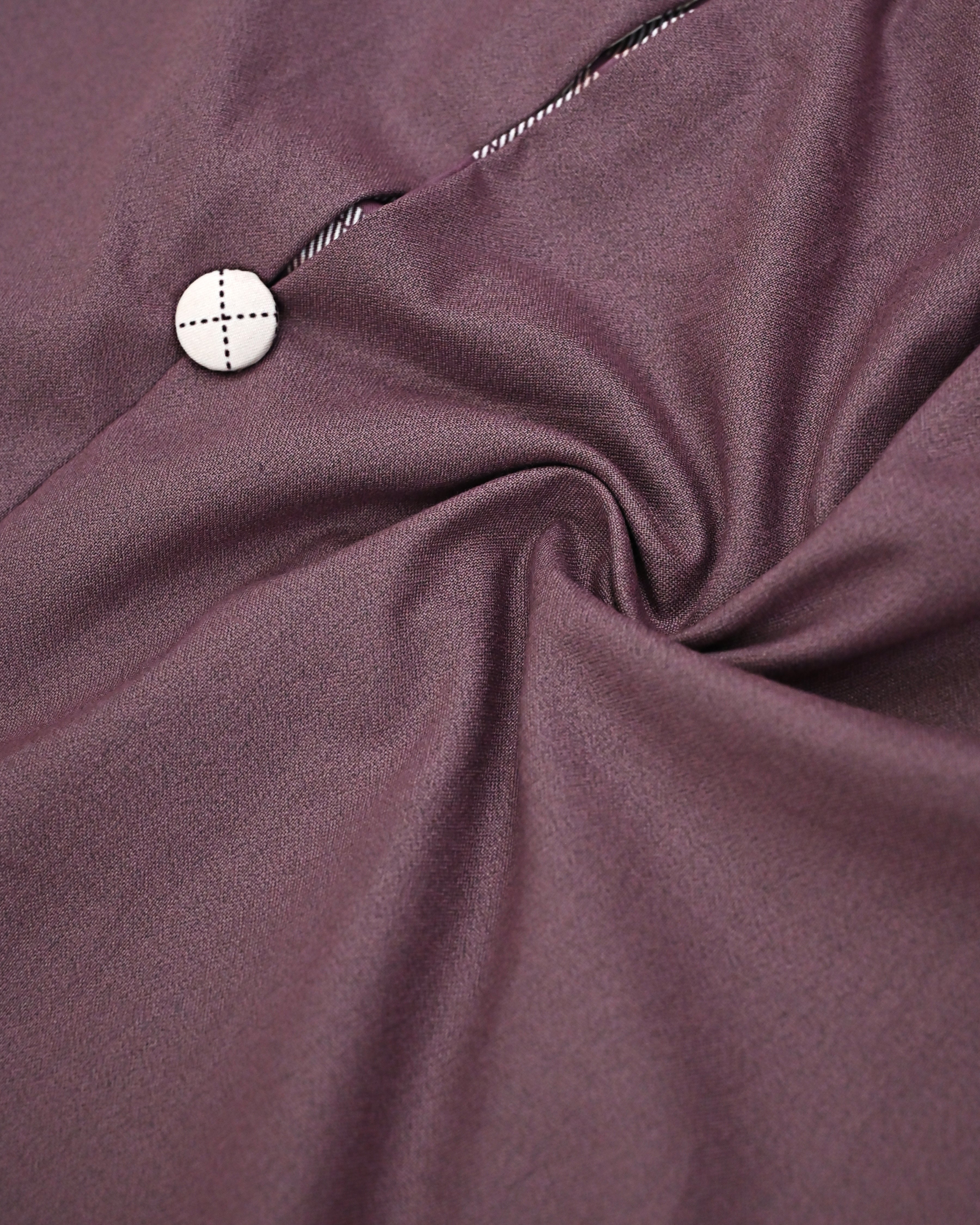 Mauve Rida With Smart Checks Panel & Skirt Button Pattern-1400/-