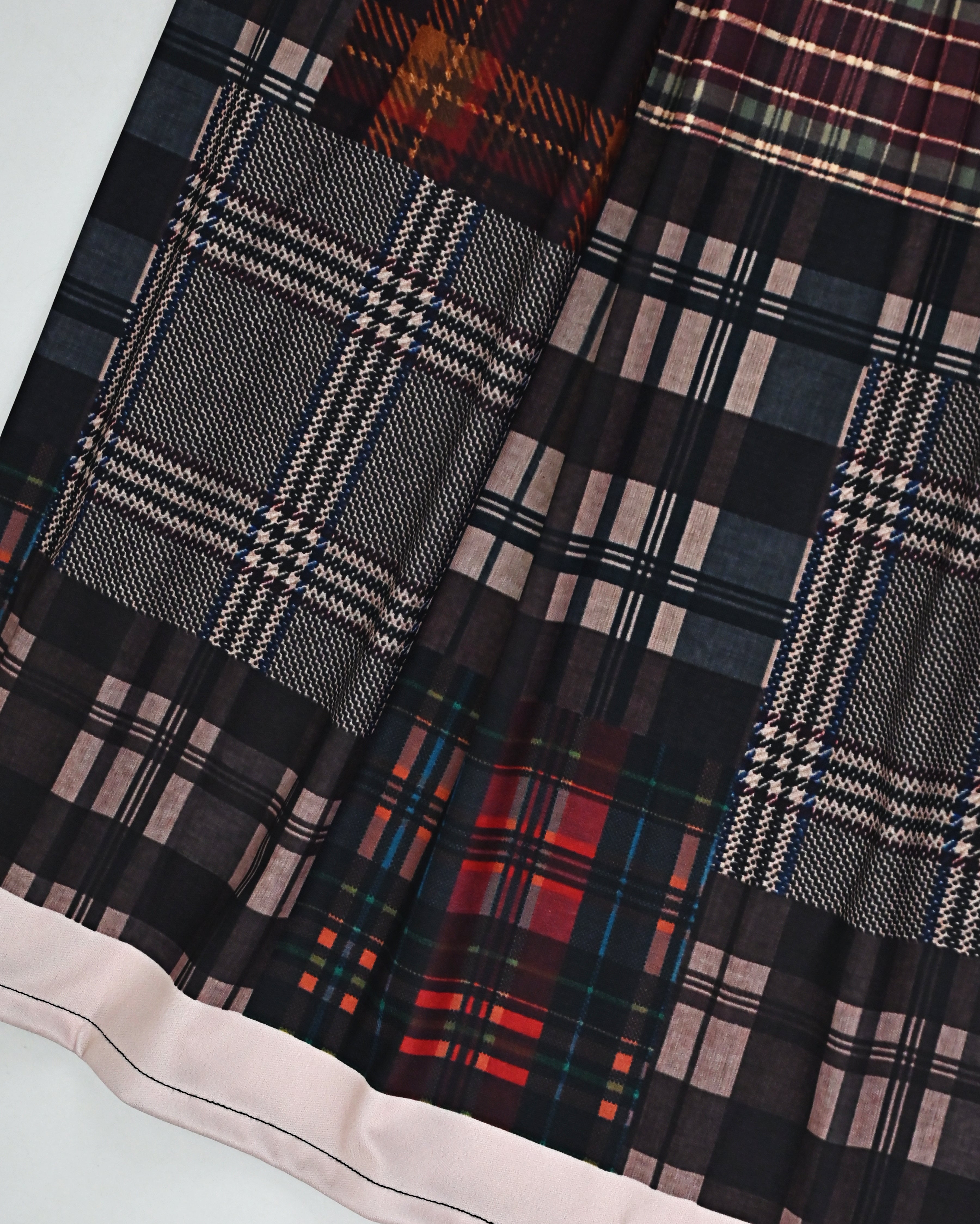 Smart Checks Print Swim Wear Rida With Smart Checks Pardi