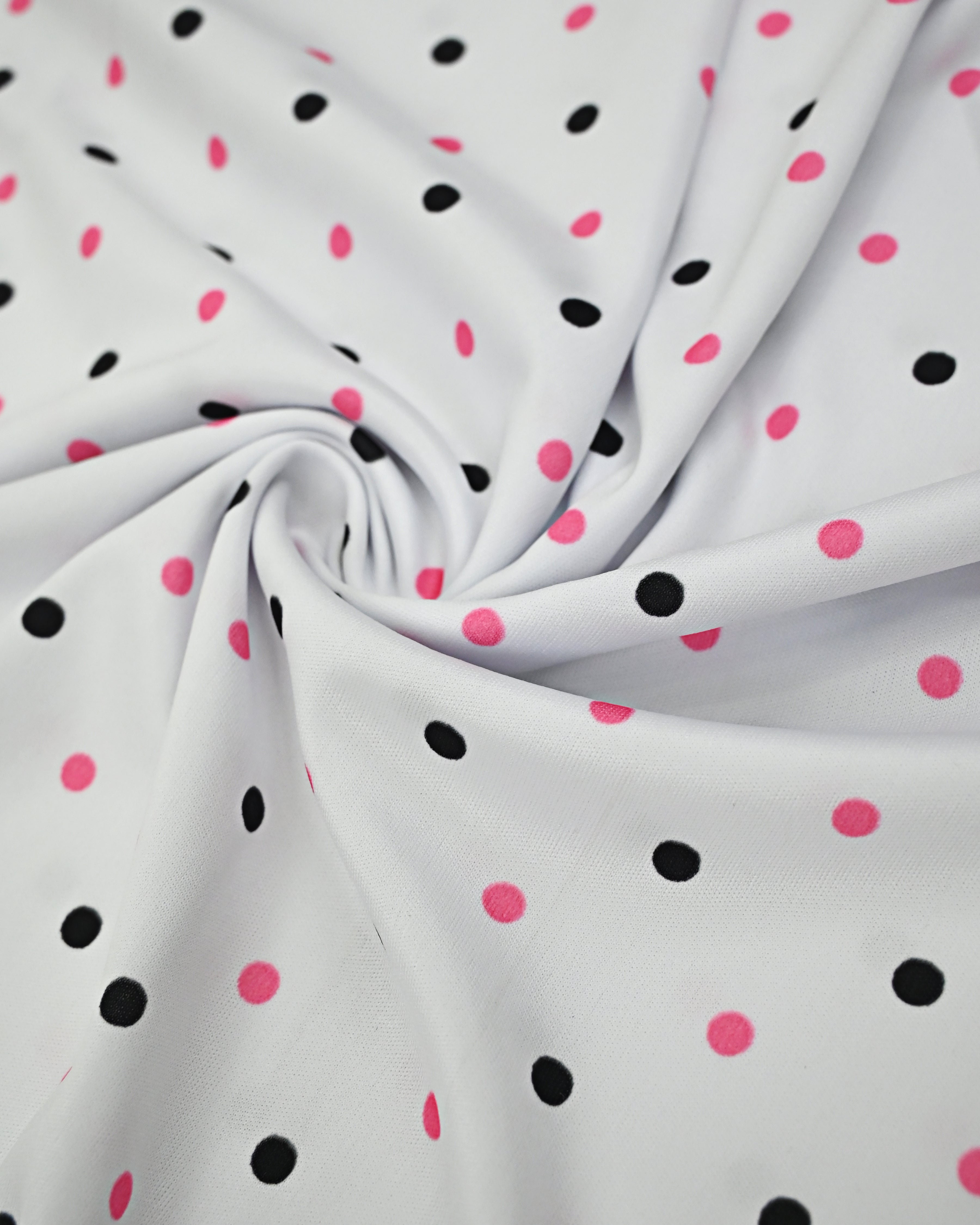 White Based Multi Dots Swim Wear Rida With Smart Printed Panel