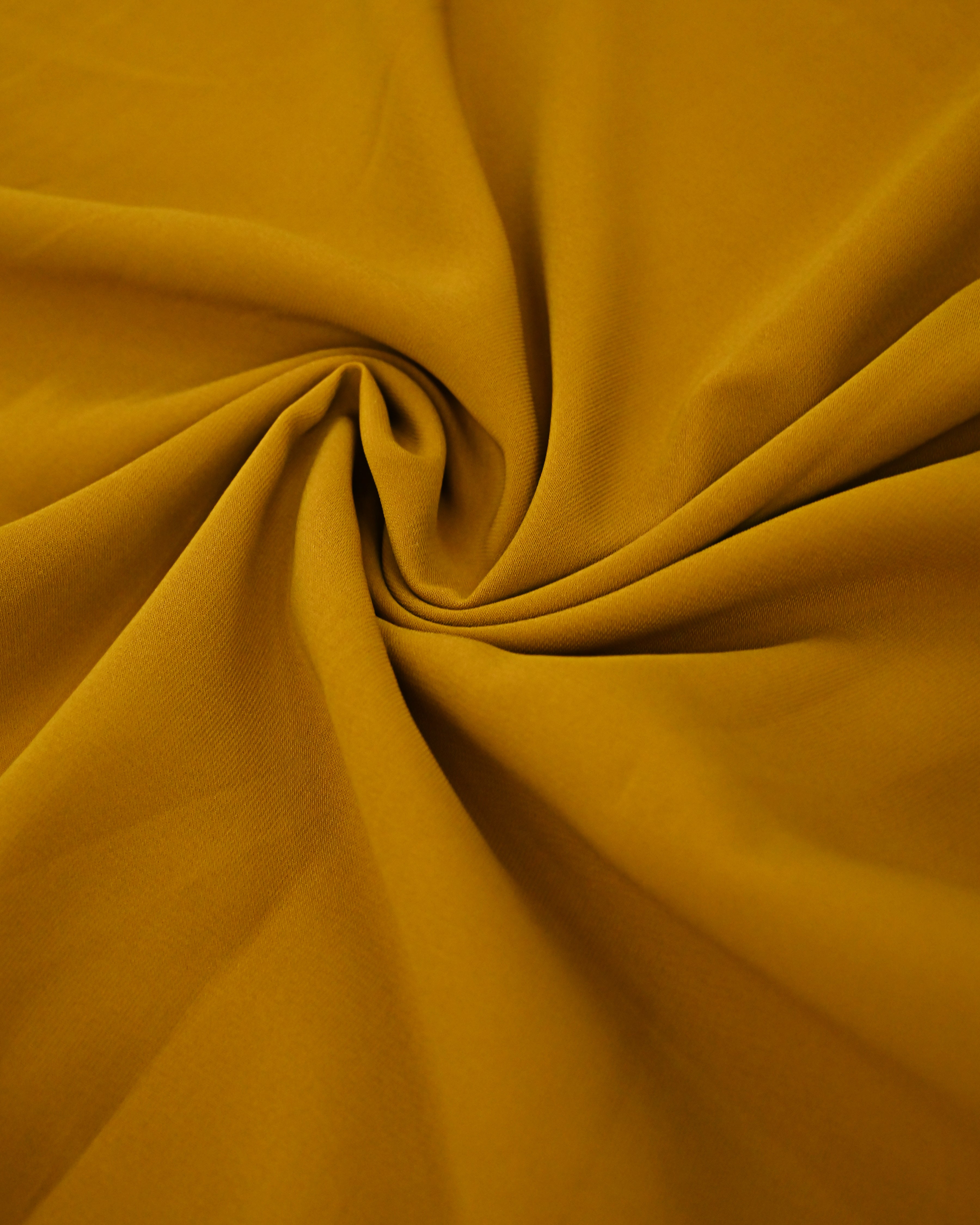 Mustard Yellow Abaya Rida With Floral Lace & Smart Plain Panel
