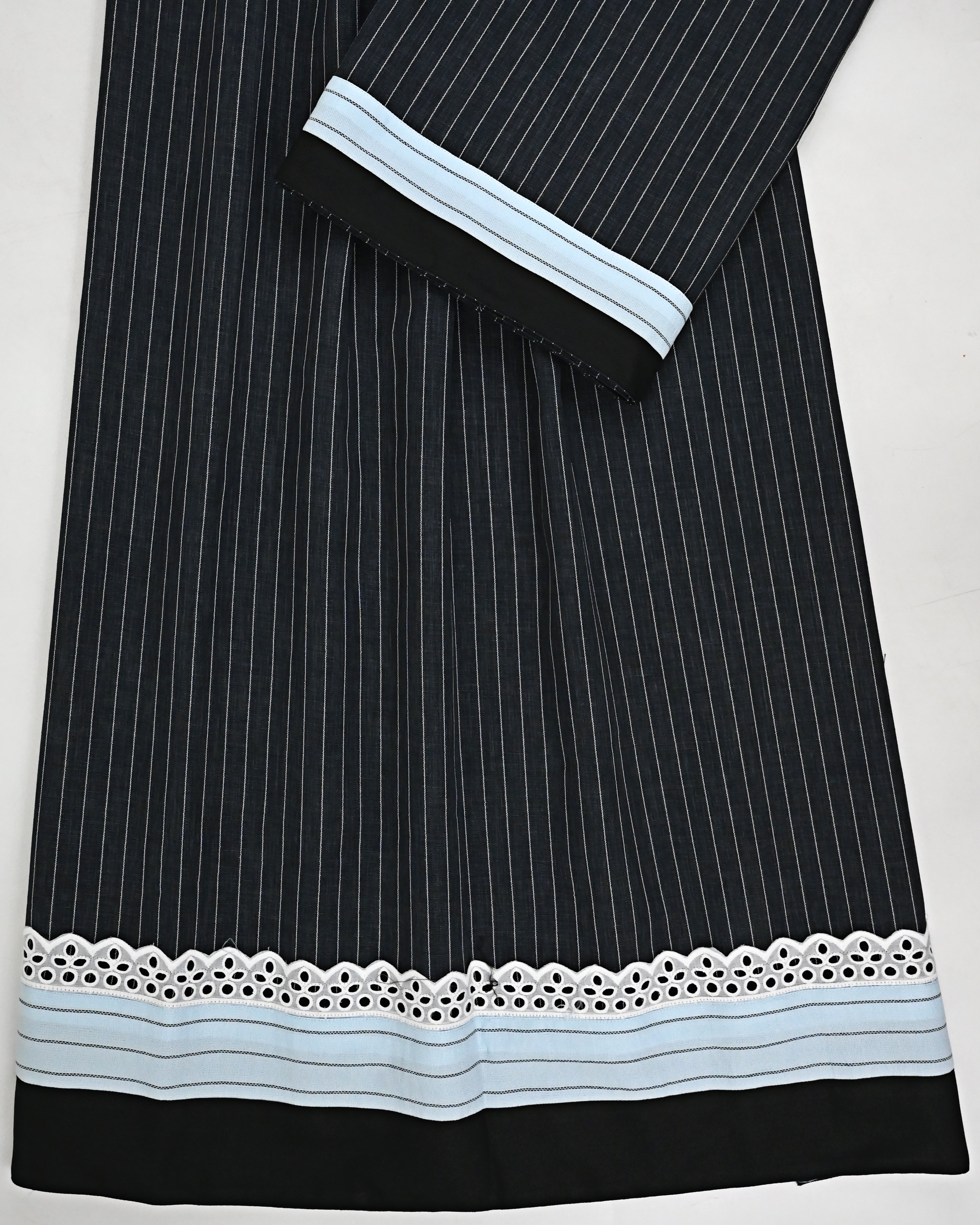 Dark Charcoal Grey Rida With Smart Lace & Light Blue Lining Panel