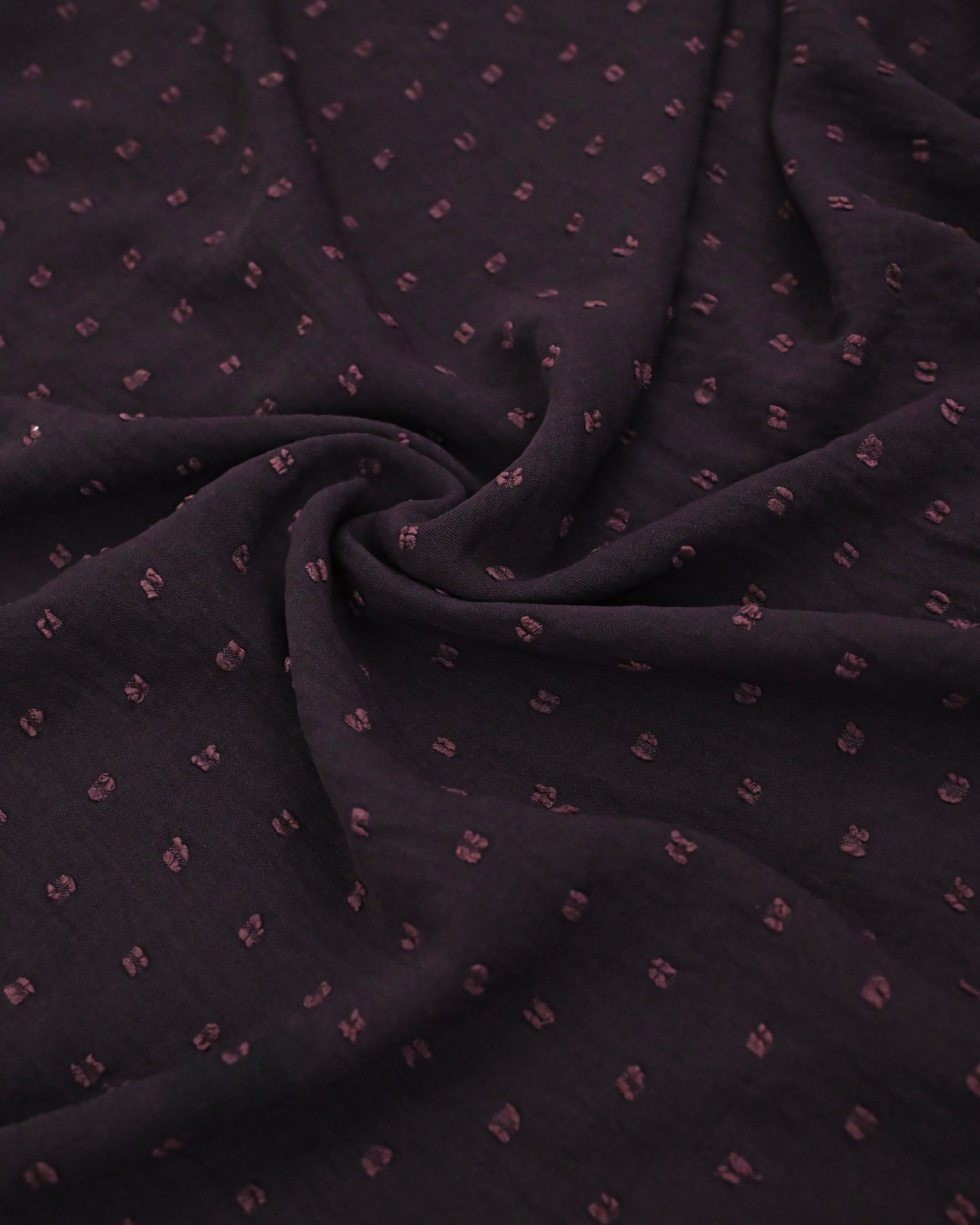 Deep Plum Rida With Smart Floral Lace & Smart Light Pink Panel