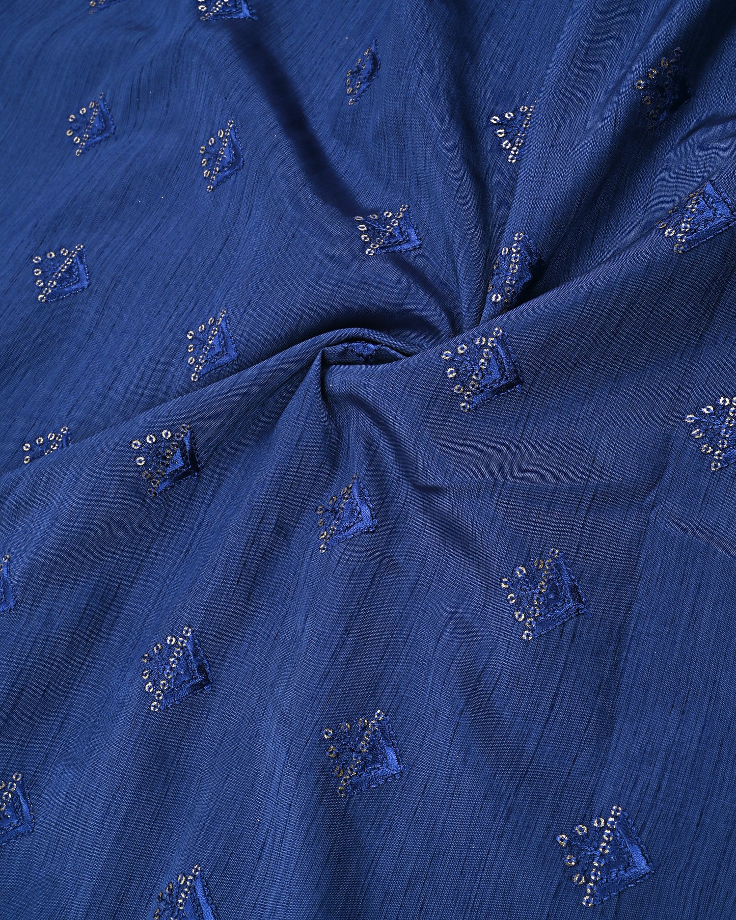 Royal Blue Rida With Heavy Look Golden Lace & Smart Look