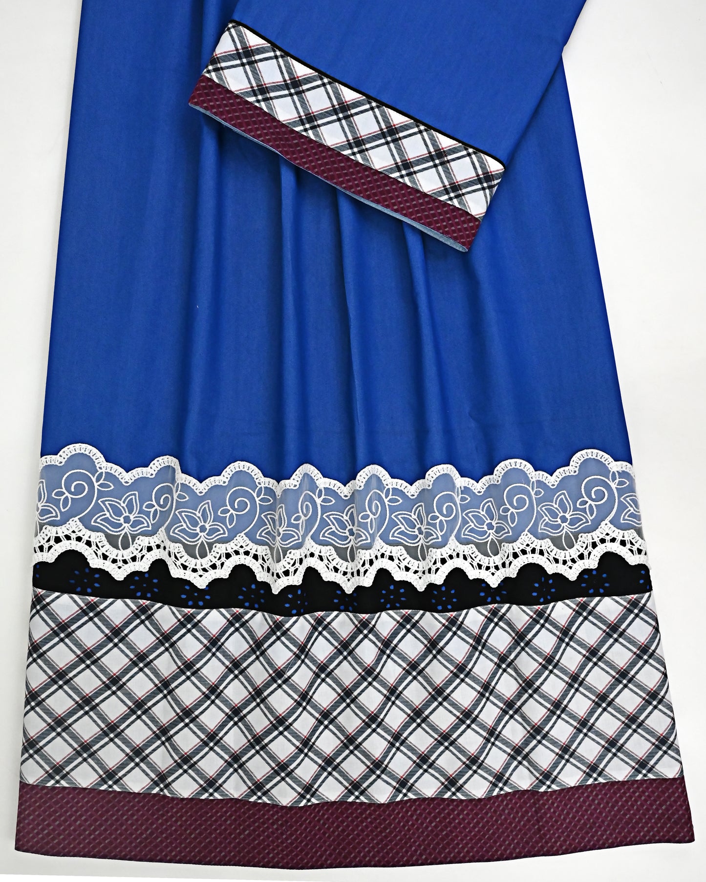 Royal Blue Rida With Smart Checks Panel & Smart Lacing