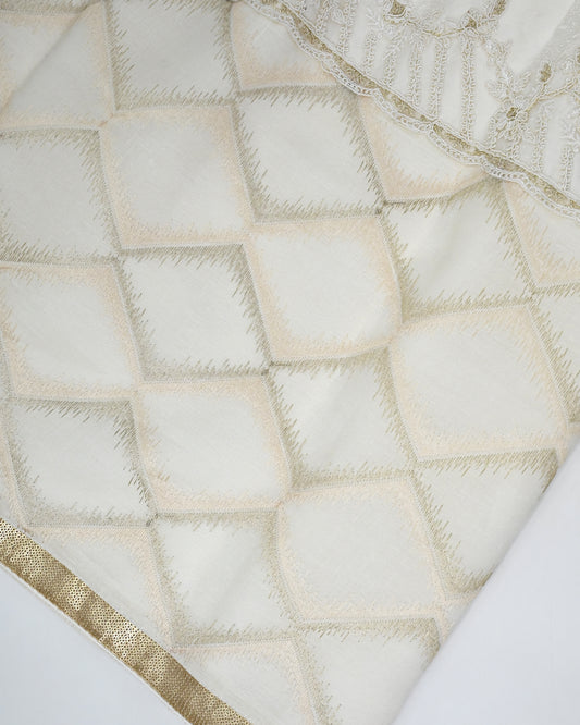 Off White Rida With Smart Lacing & Checks Panel & Smart Look