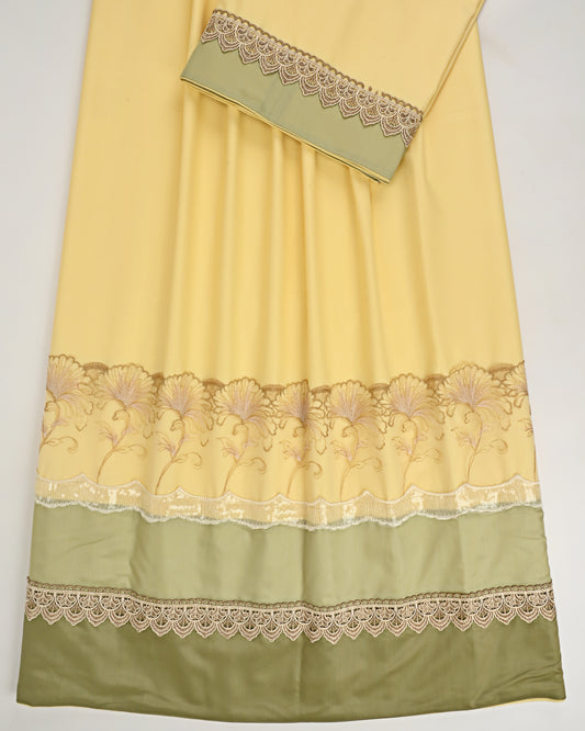 Mango Yellow Rida With Smart Lace & Green Shade Panel