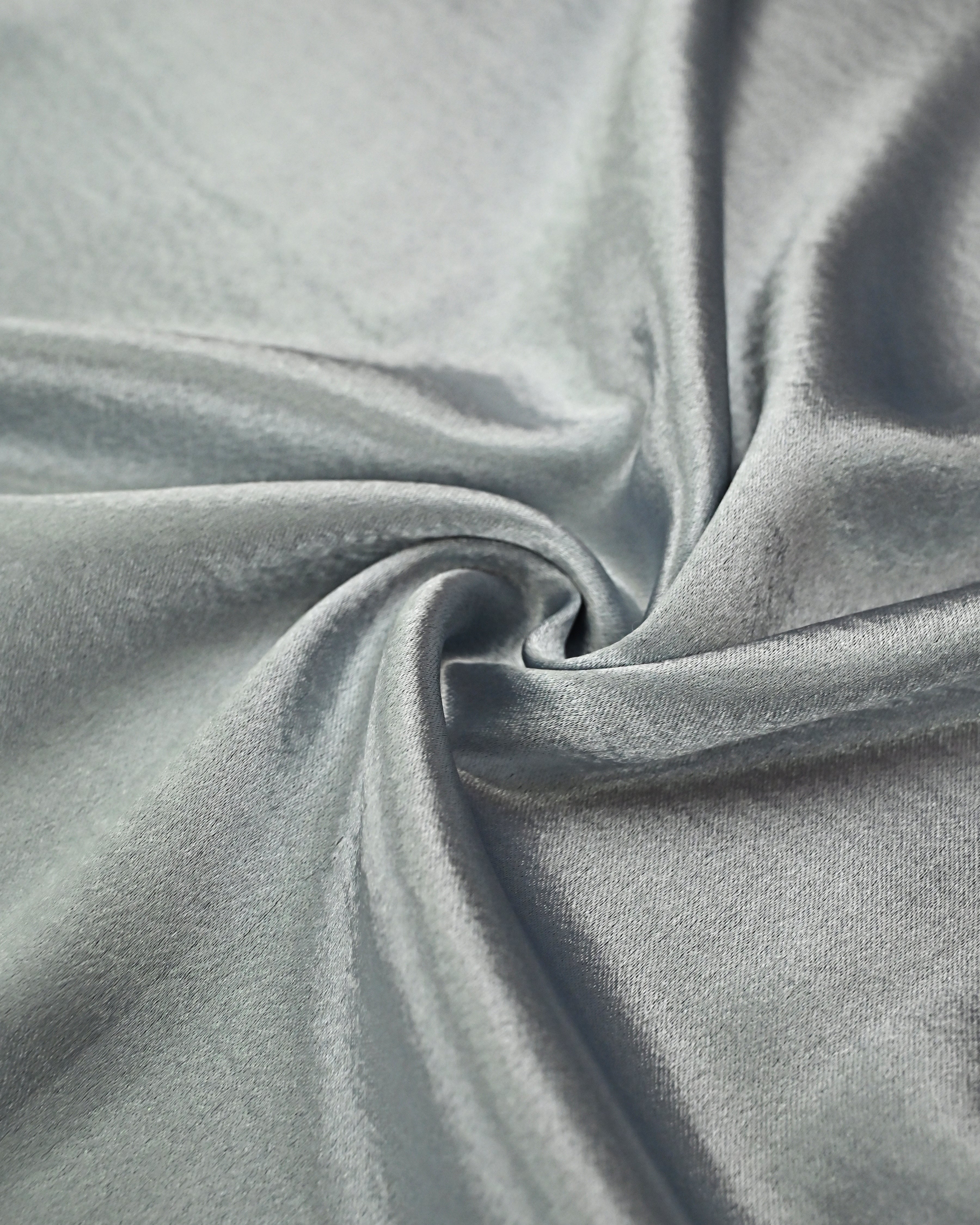 Light Slate Grey Satin Rida With Smart Shining Floral Lacing
