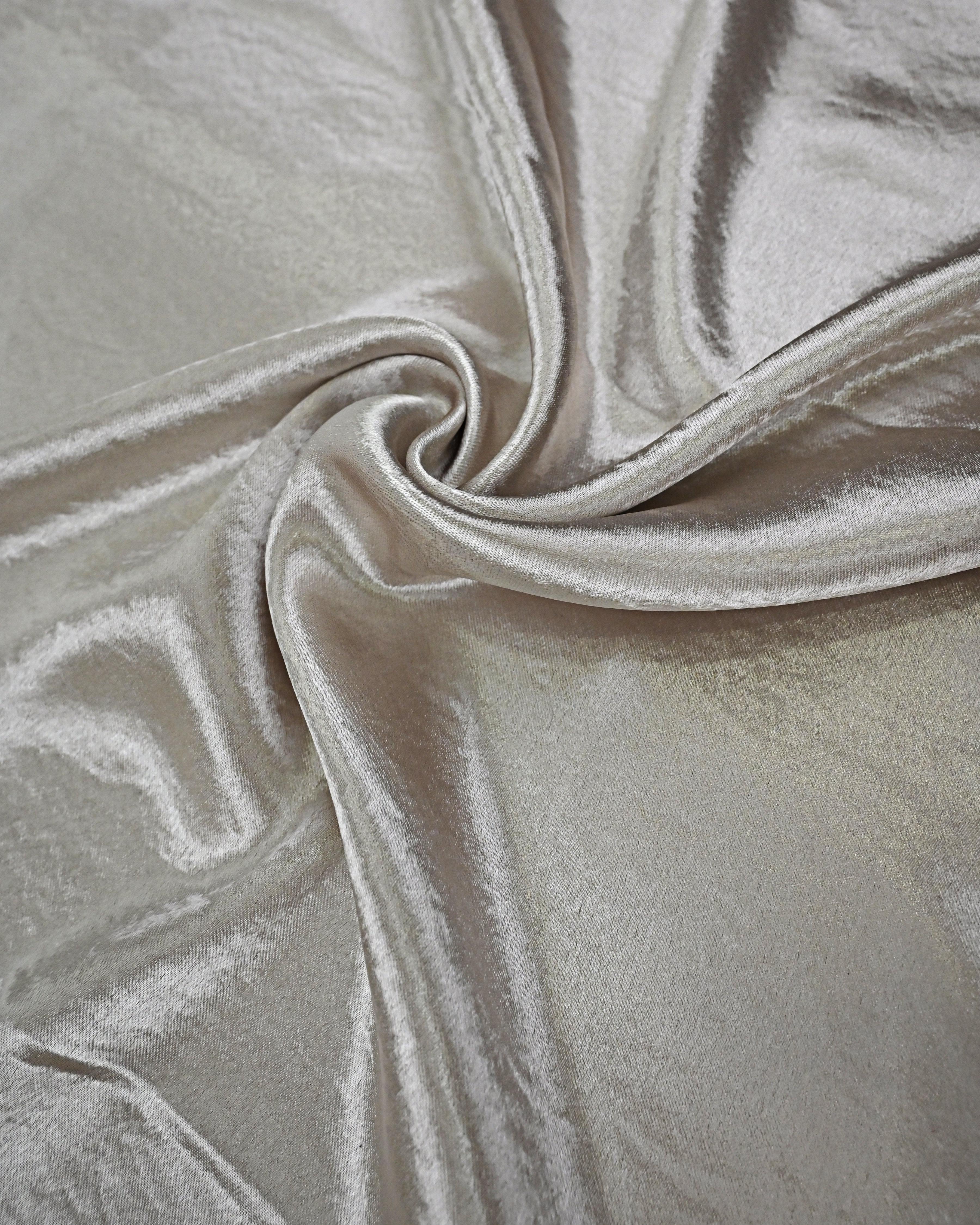 Metallic Beige Milane Foil Rida With Smart & Shining Lace