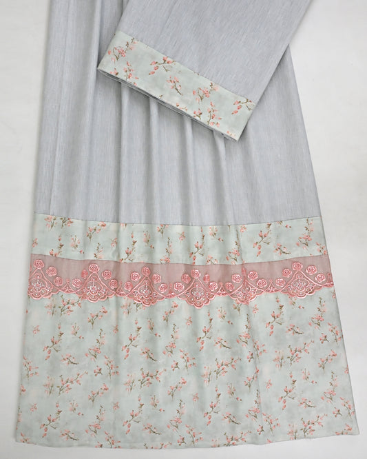 Light Grey Rida With Smart Floral Panel & Smart Lacing