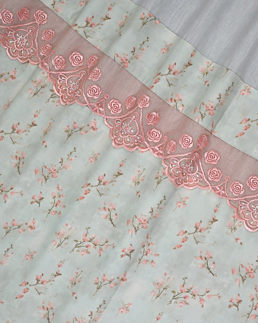 Light Grey Rida With Smart Floral Panel & Smart Lacing