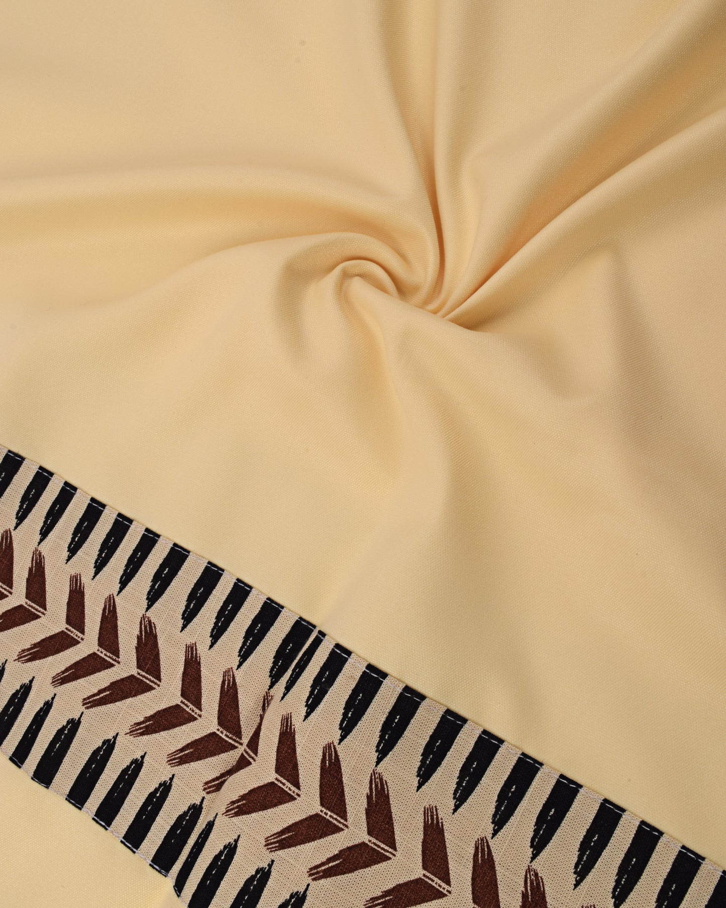 Beige Ohbat Rida With Smart Printed Panel