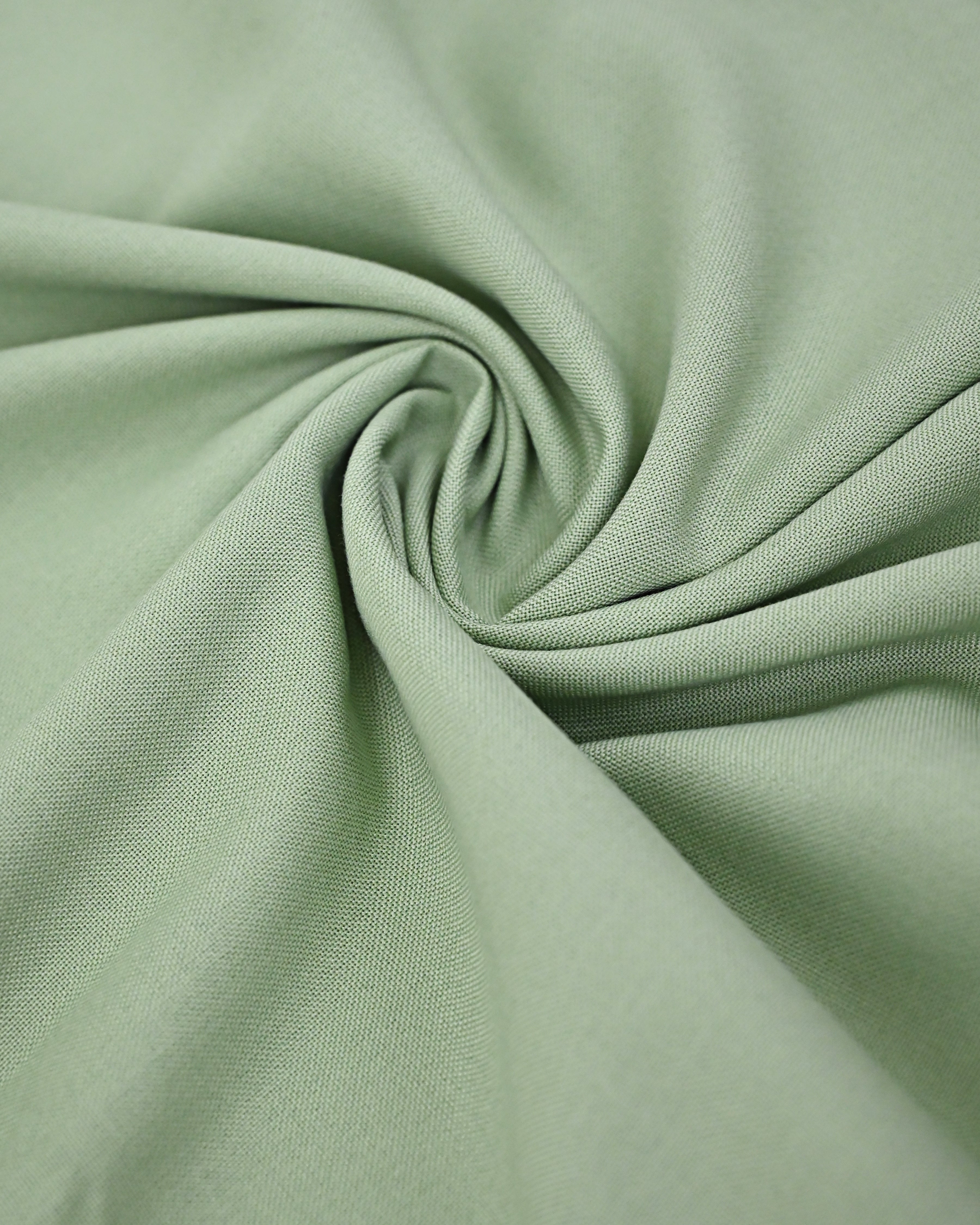 Sage Green Rida With Yellow Shaded Appllique Border & Embroidery Work