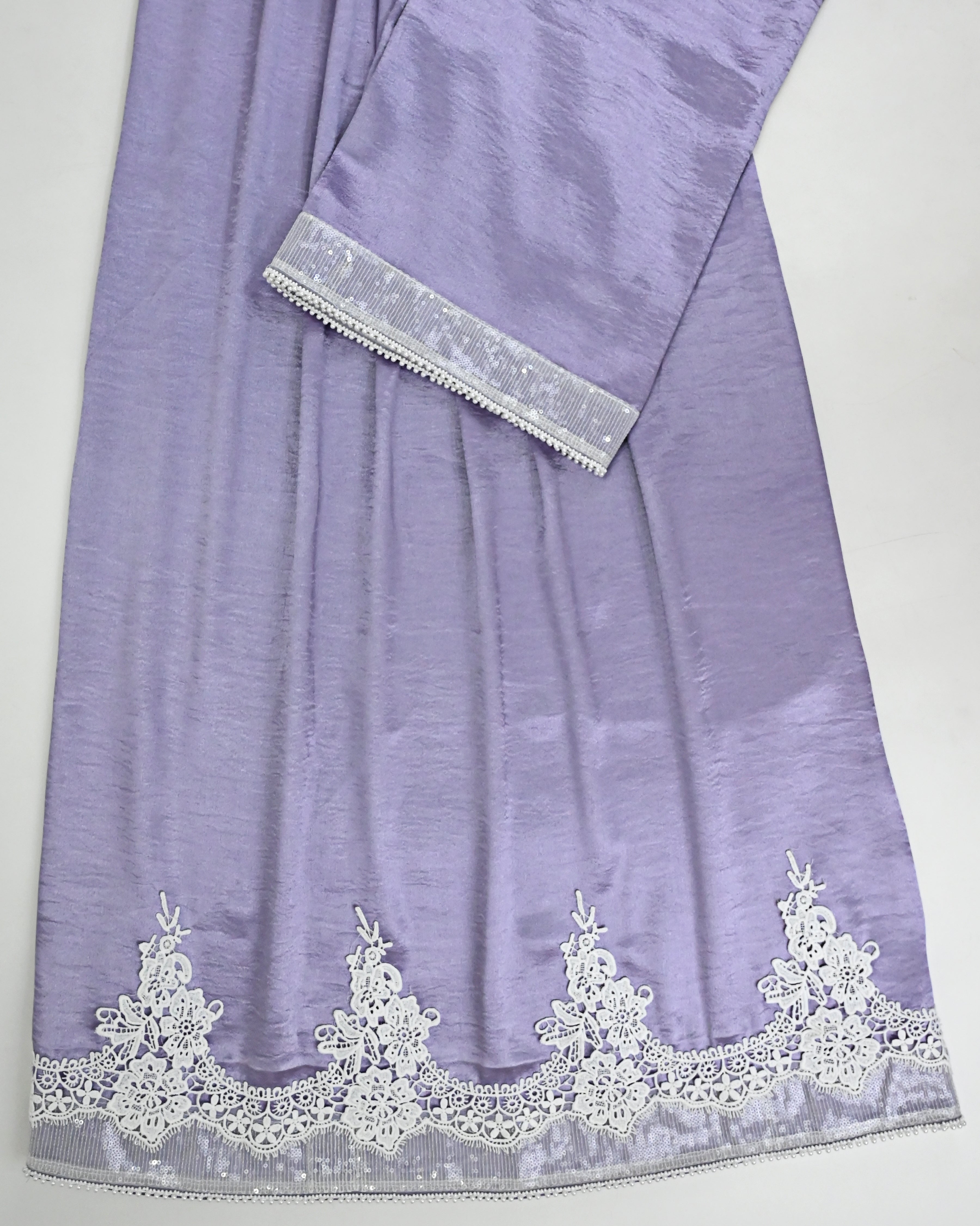 Silver Purple Rida With Smart Floral & Sequence Lacing-1650/-