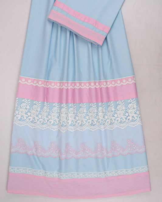 Light Blue Rida With Smart Lace & Panel