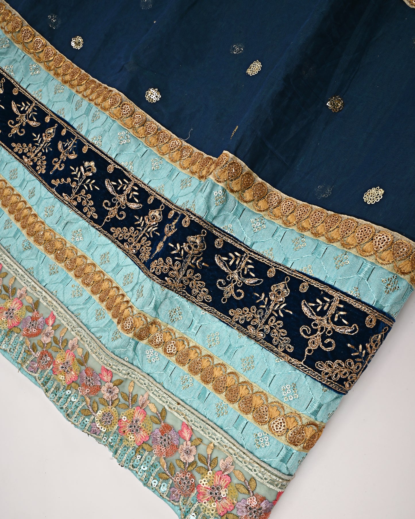 Turquoise & Iris Blue Contrast Jodi