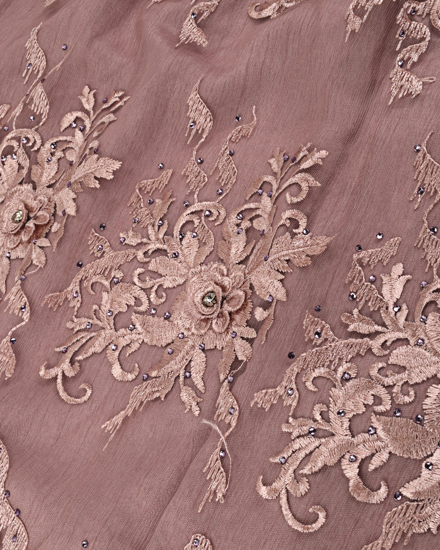 Rose Gold RCJ With Full Net Peice & All Over Stone Work