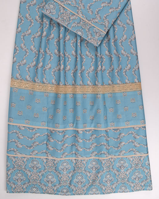 Blue Base Printed Rida With Smart Printed Panel