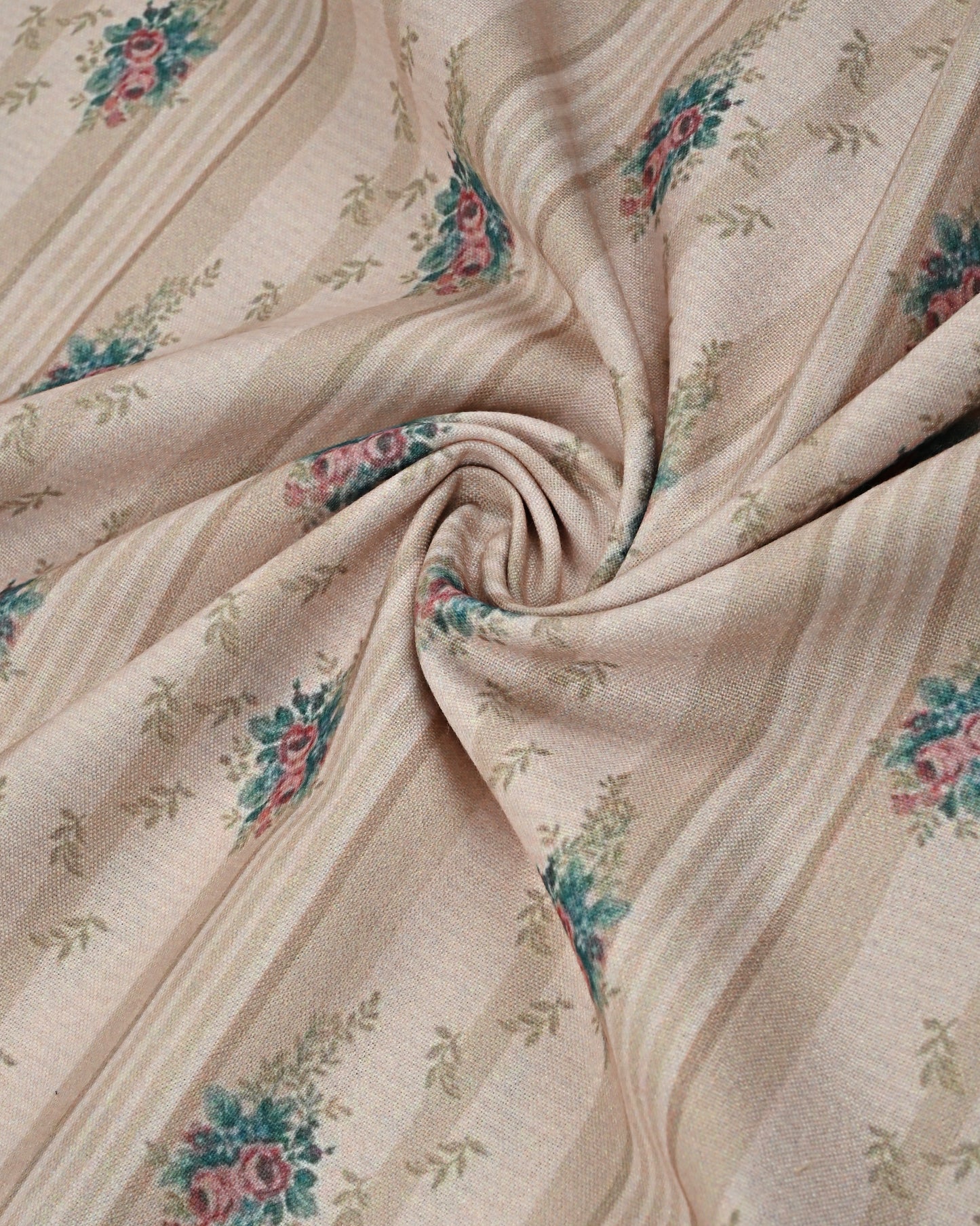 Khaki Printed Rida Alvard Material Smart Look