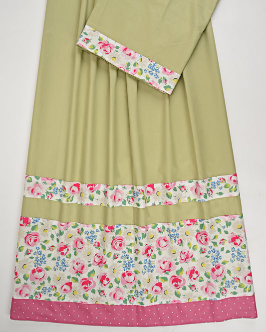 Light Grey Ohbat Rida with Smart Floral Panel