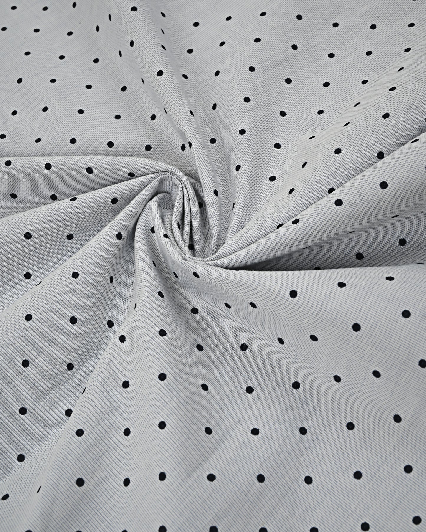 Light Grey Dots Rida With Black Lace & White Panel With Black Lining