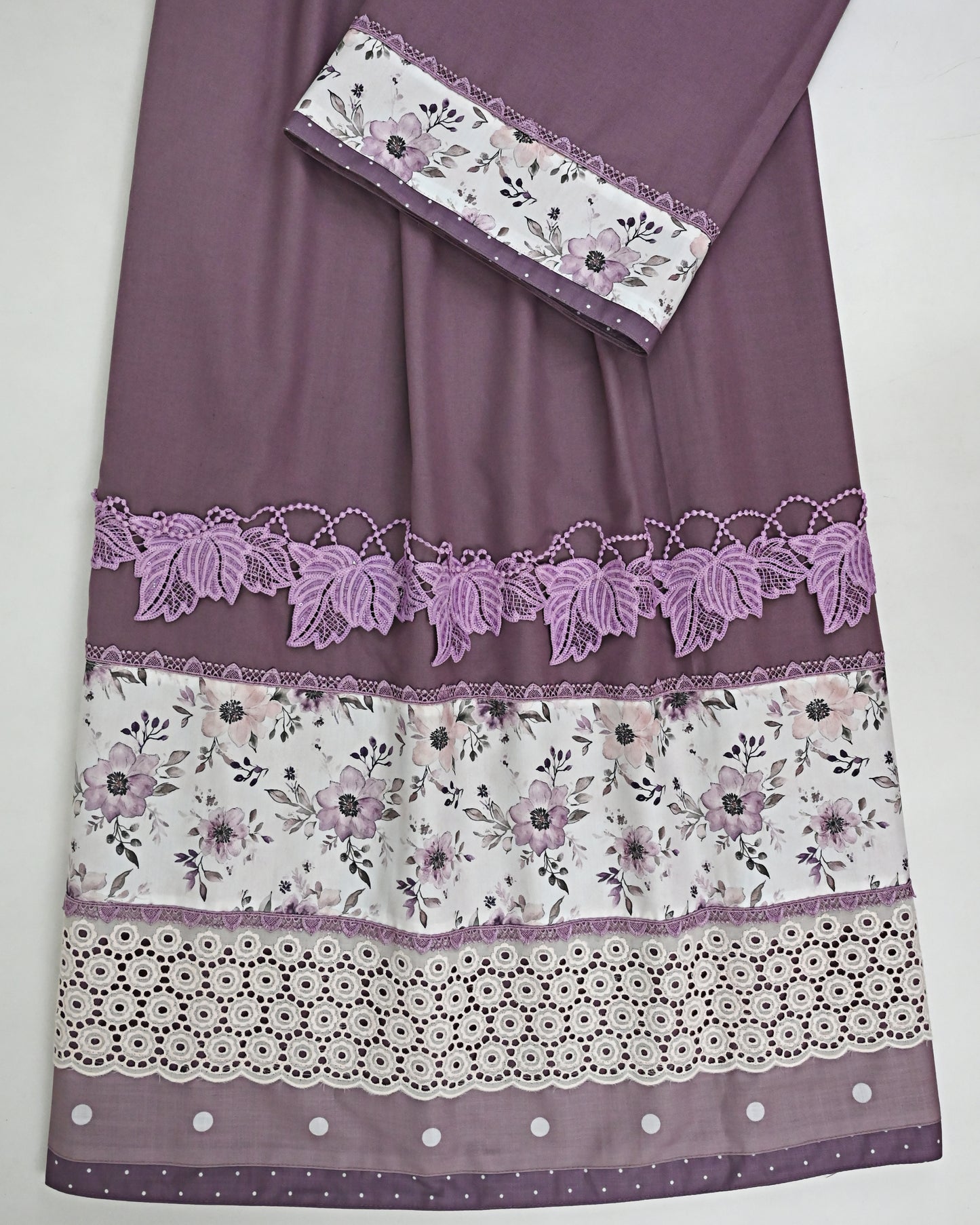 Dusty Purple Rida With Floral Panel & Smart Lacing