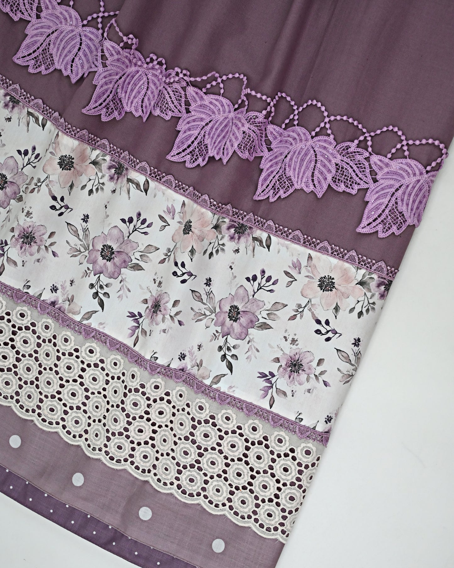 Dusty Purple Rida With Floral Panel & Smart Lacing