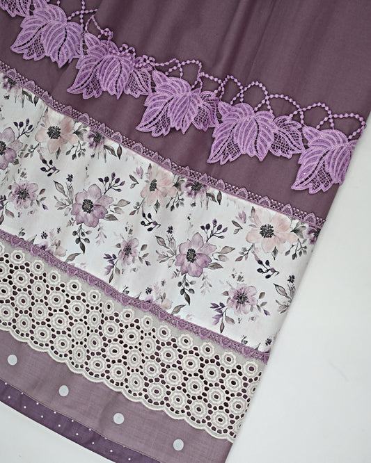 Dusty Purple Rida With Floral Panel & Smart Lacing