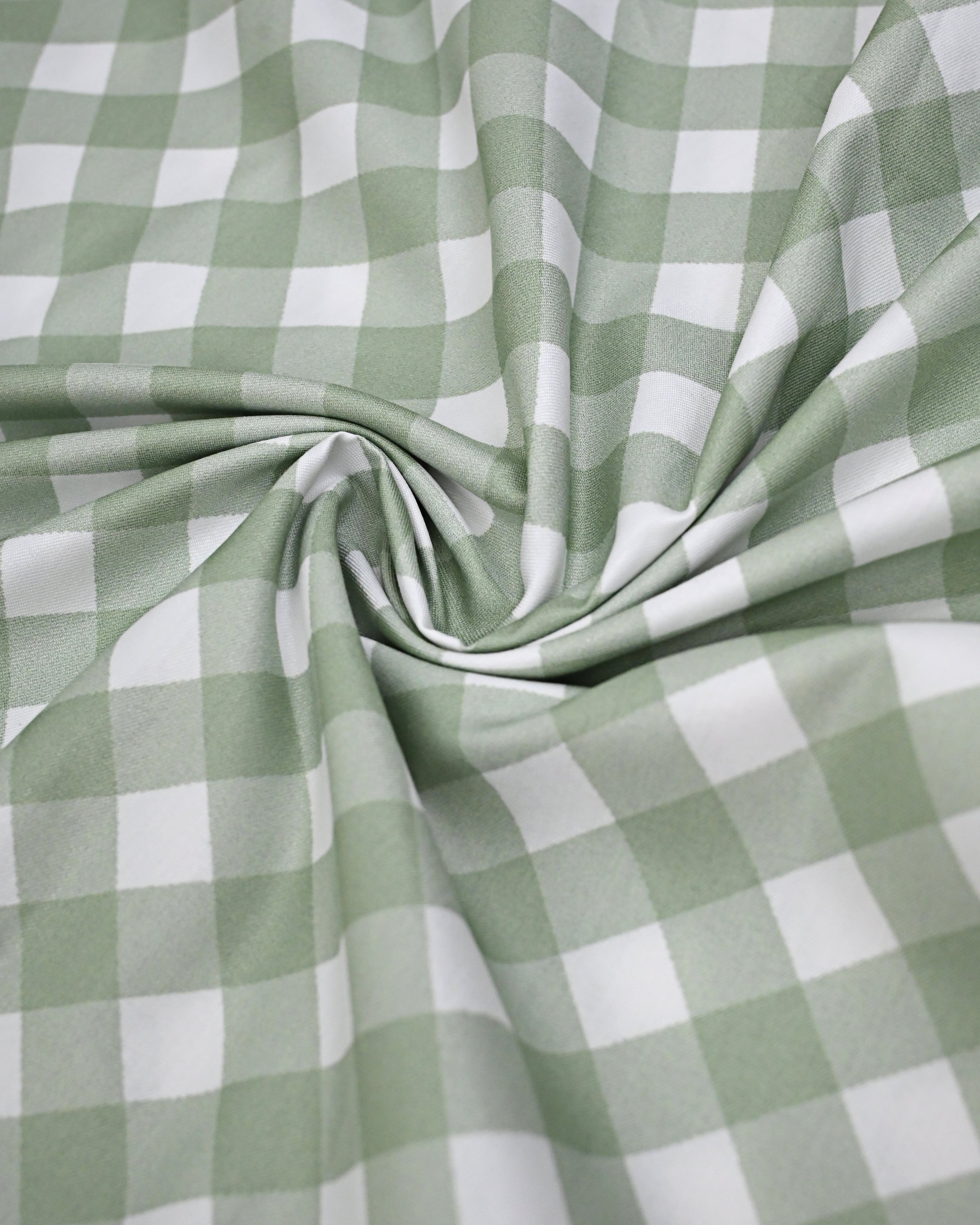 Sage Green Cheks Rida With Smart Beautiful Floral Panel & Smart Lacing