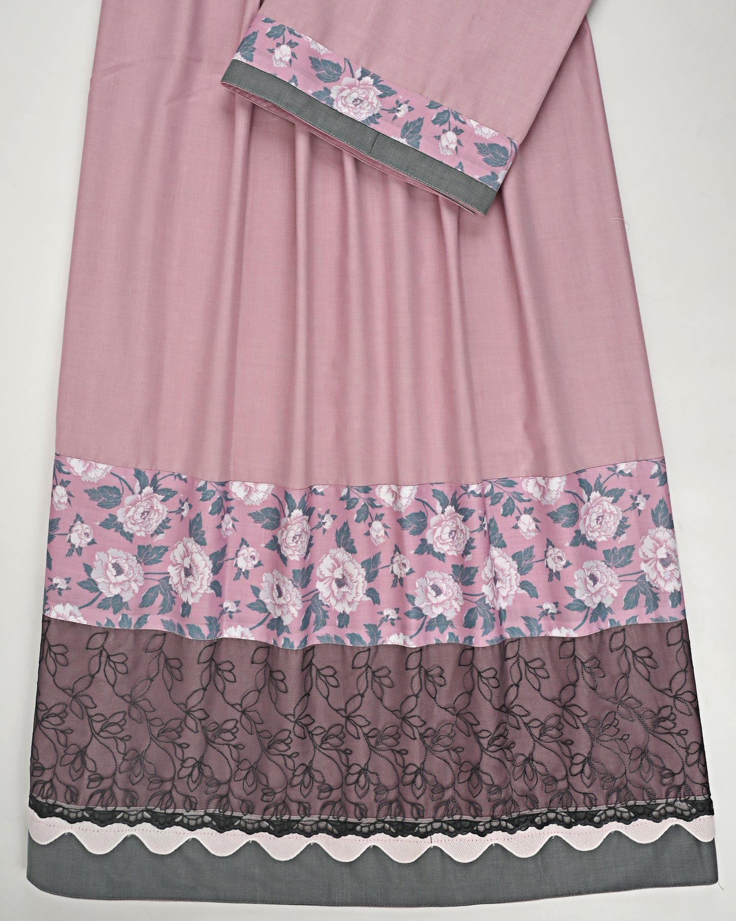 Rose Gold Rida With Smart Floral Panel & Smart Lace
