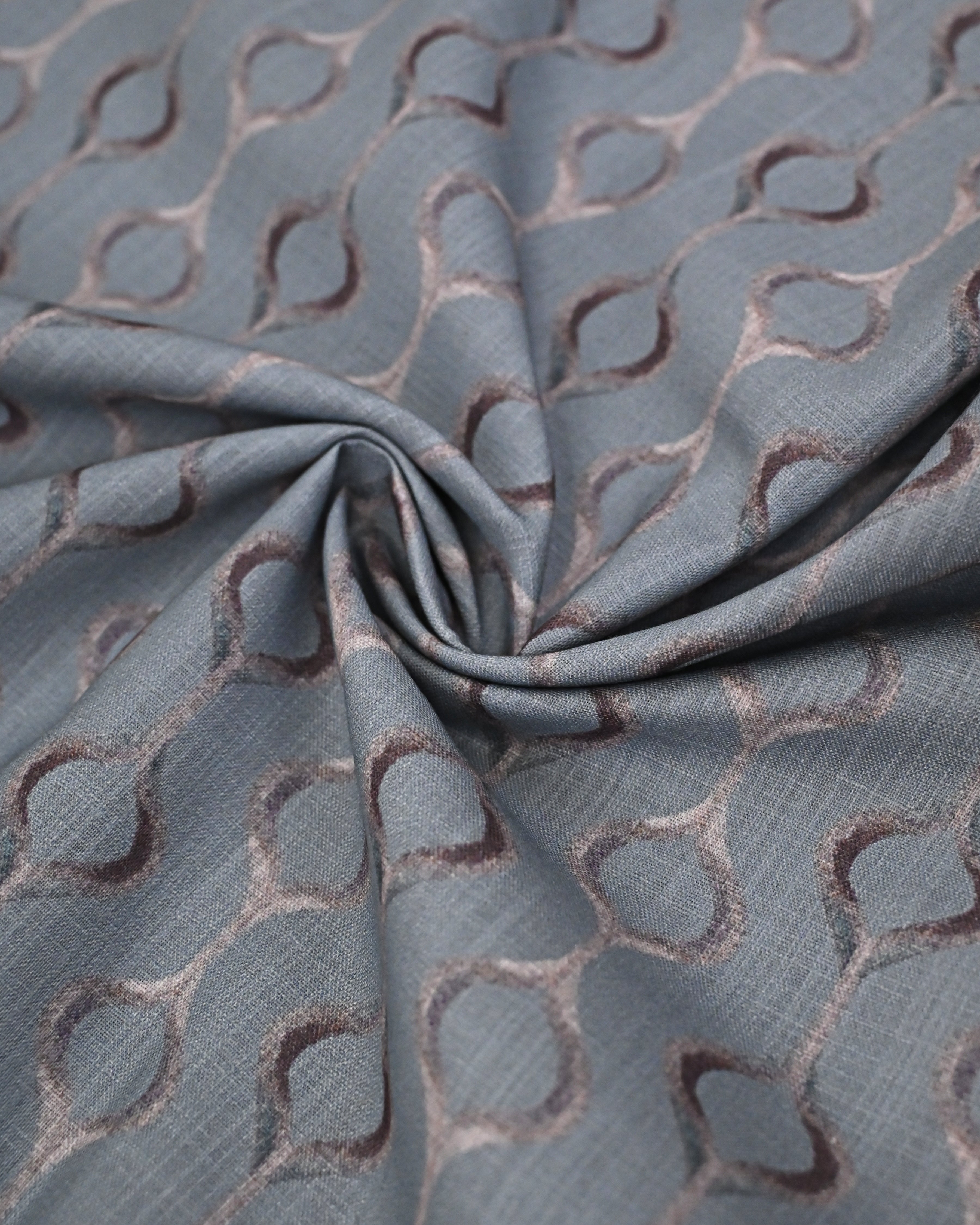 Slate Grey Rose Gold Ogee Print Rida With Smart Lacing
