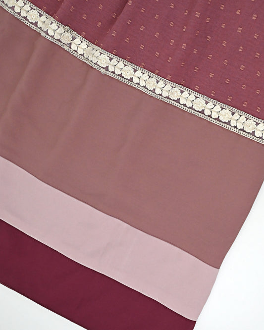 Deep Mauve Rida With Smart Lacing & Smart Panelling