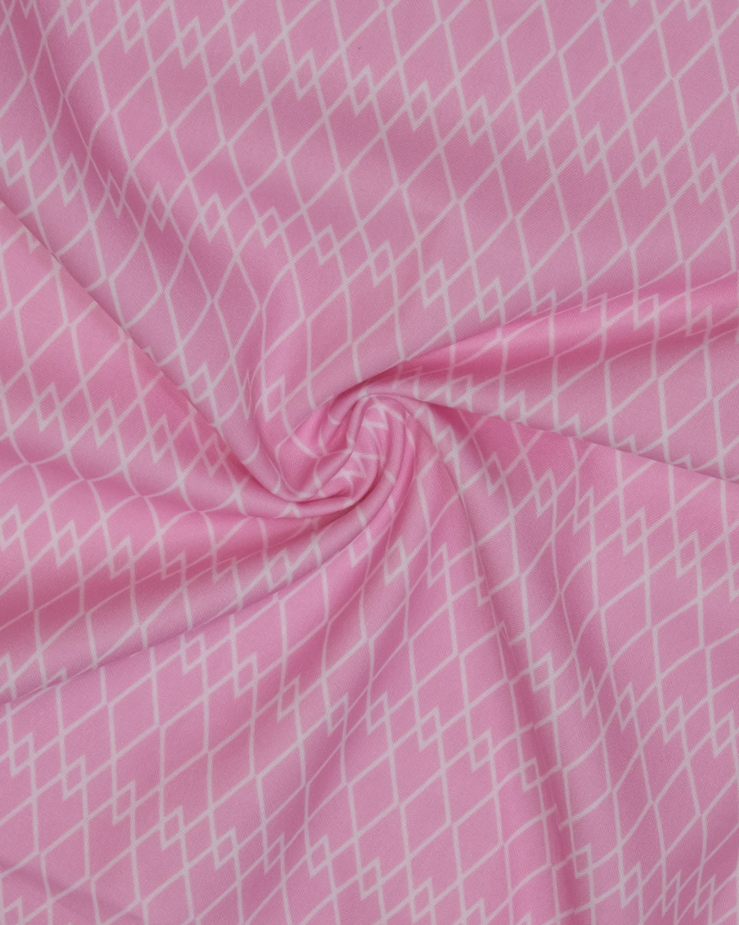 Baby Pink Rida With Smart Floral Rose Panel & Lace
