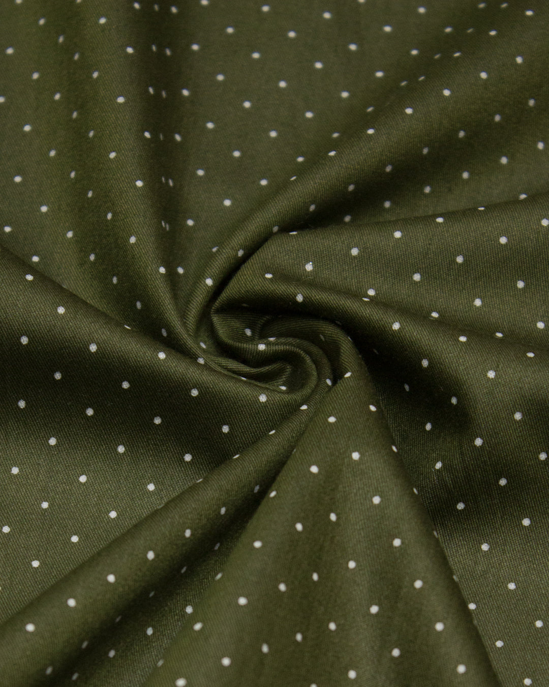 Dark Green White Dots With Smart Panel & Rose Applique