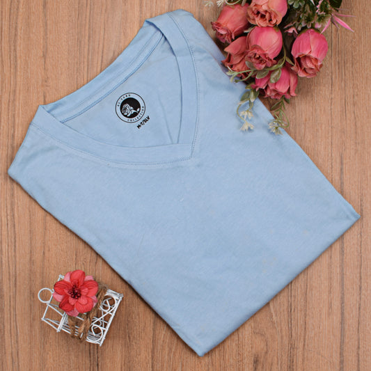 Women's Sky Blue T-Shirt