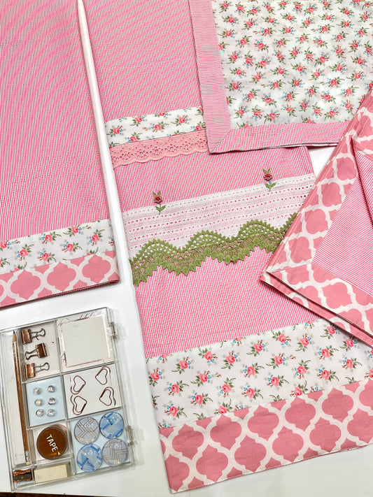 Baby Pink With Floral Smart Panel RCJ With Masallah